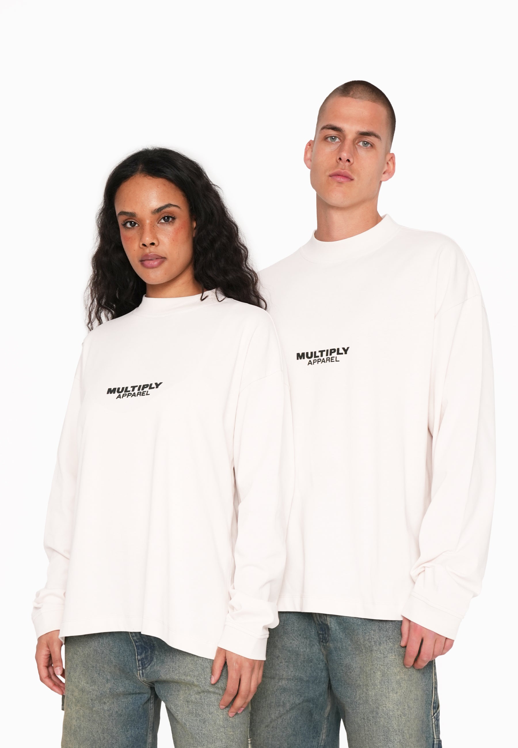 Oversize Longsleeve SUNFLOWER White Sand