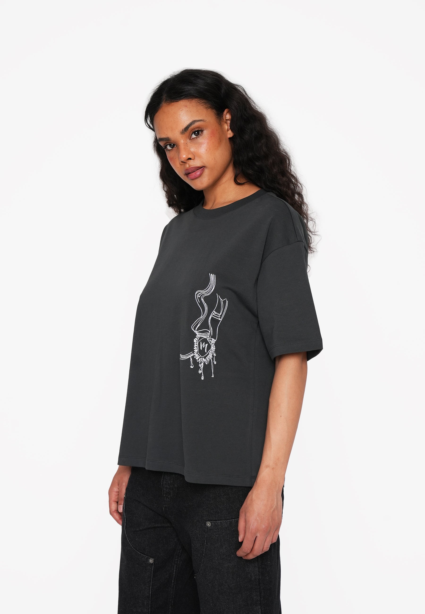 Multiply Apparel T-Shirt Women MEDALLION Forest River – weitere Ansicht 3