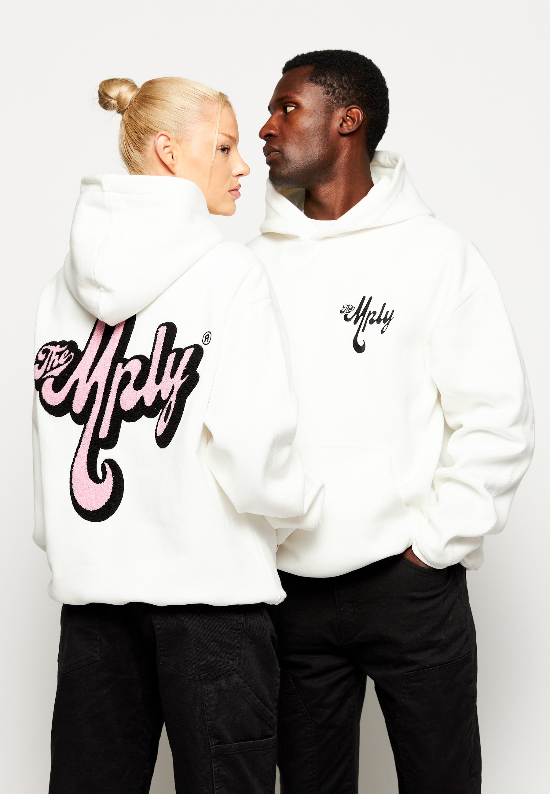 Multiply Apparel Oversize Hoodie THE MPLY Snow White – weitere Ansicht 3
