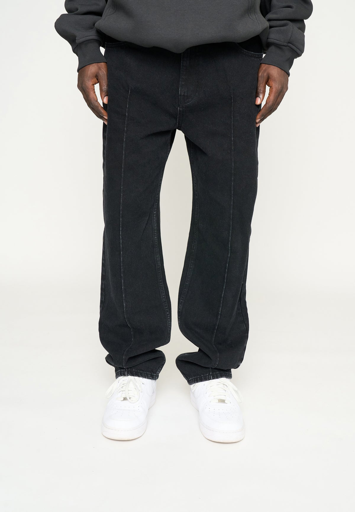 Multiply Pleated Denim Black