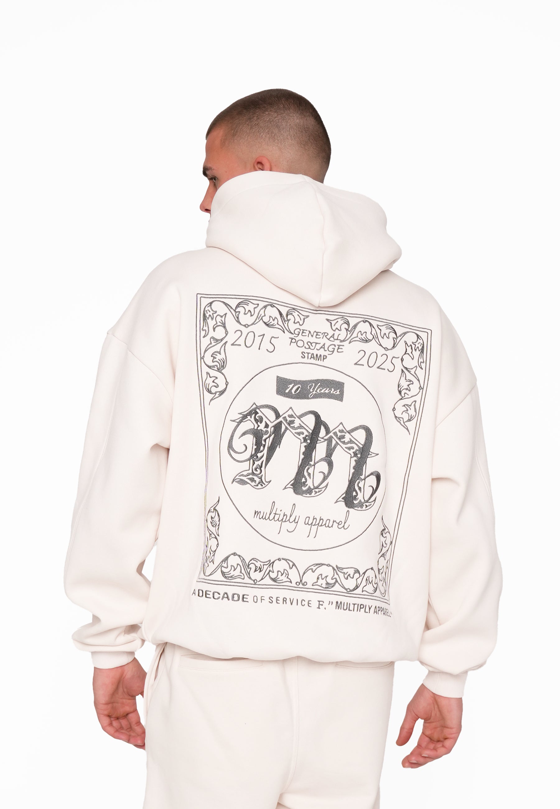 Oversize Hoodie IMPRINT White Sand