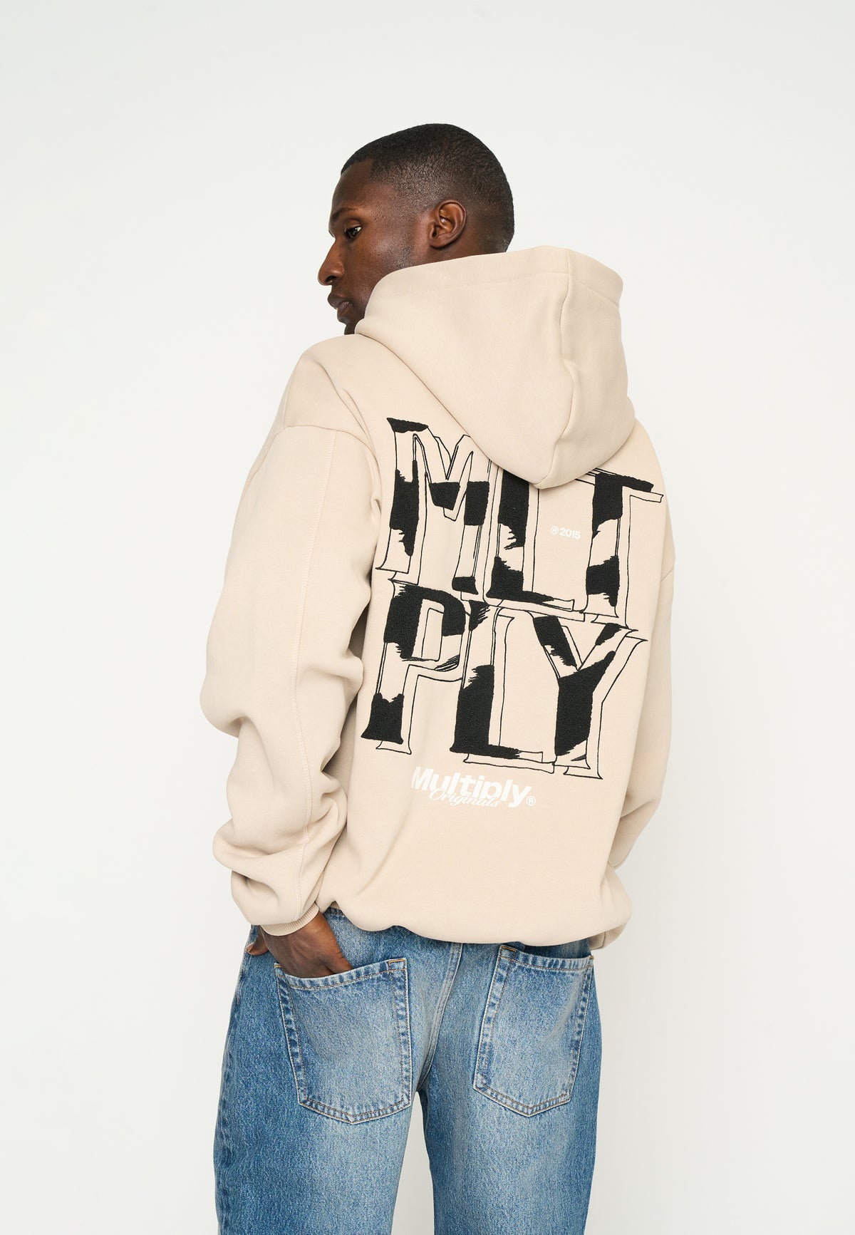 Oversized Zip Hoodie STRONG Simply Taupe