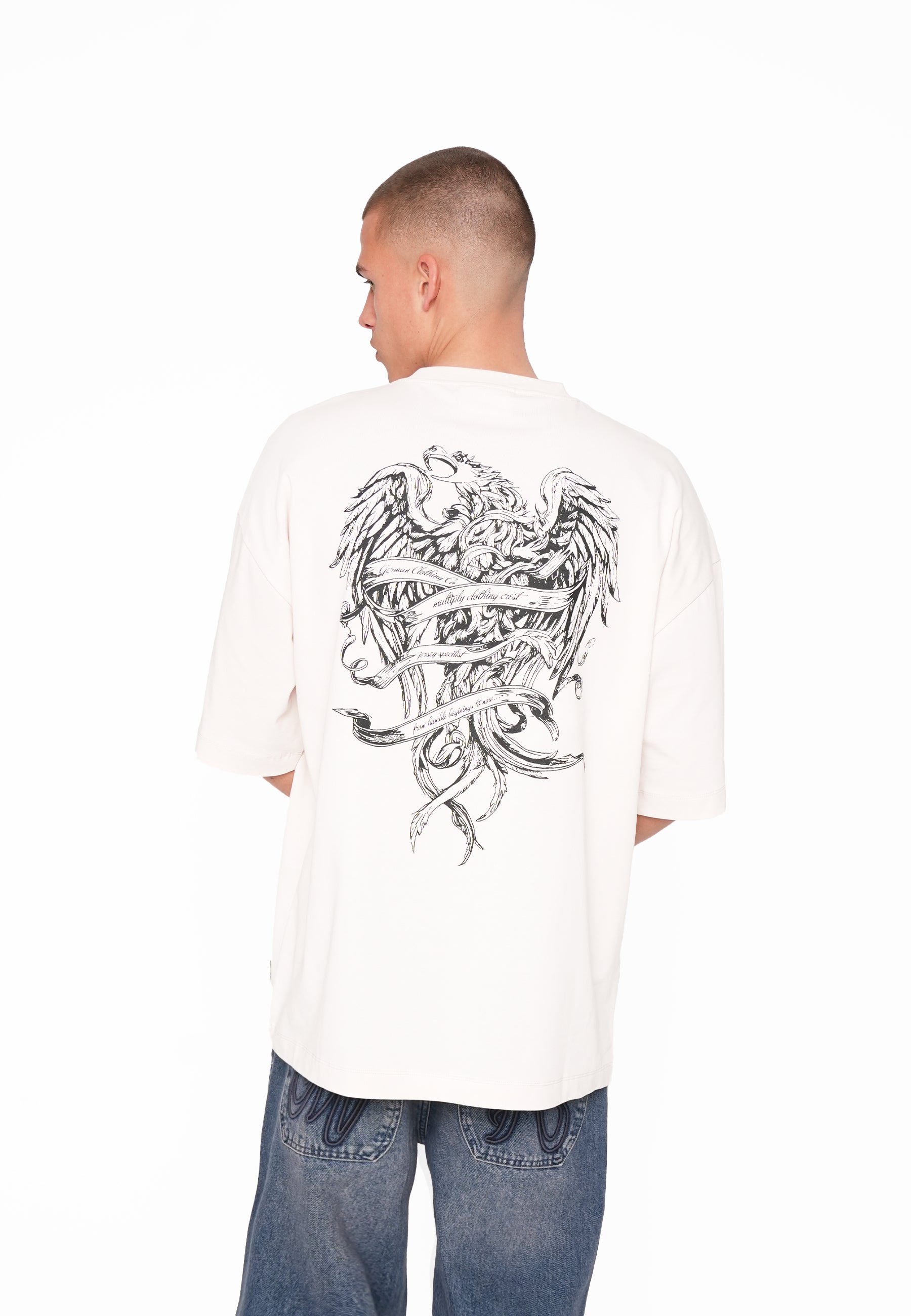 Oversize T-Shirt ASHES White Sand