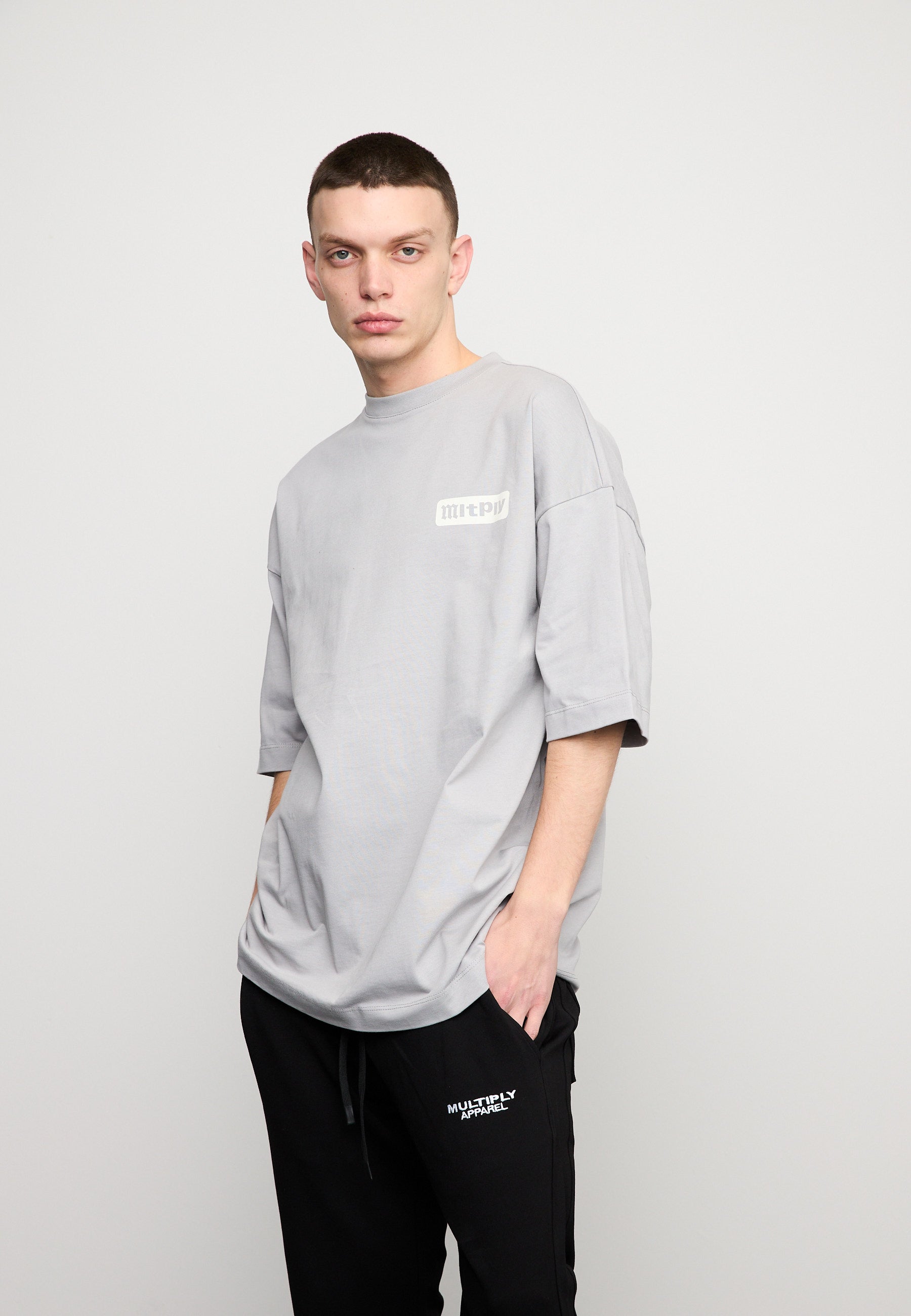 Oversize T-Shirt RIGHTS Ultimate Grey