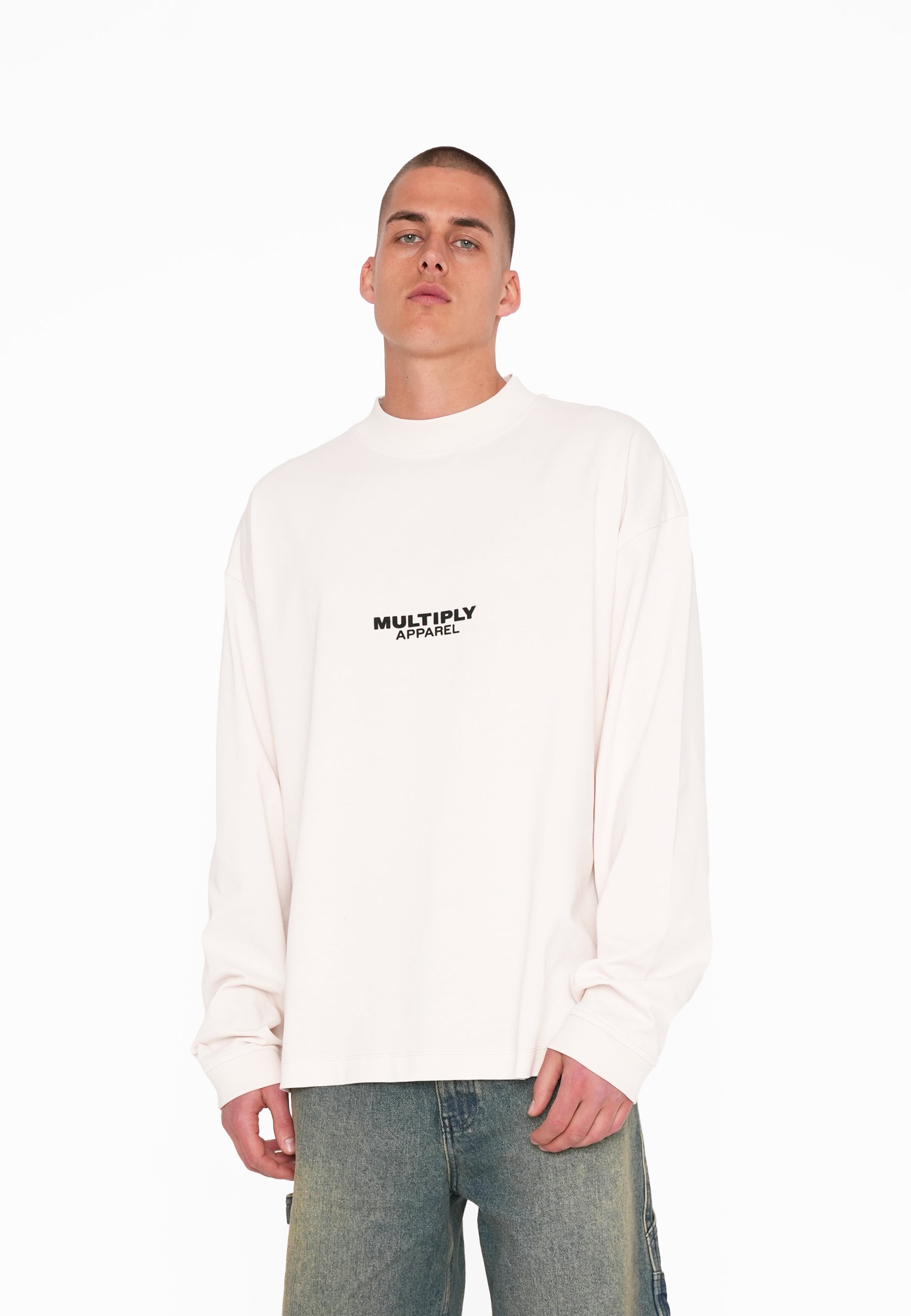 Oversize Longsleeve SUNFLOWER White Sand