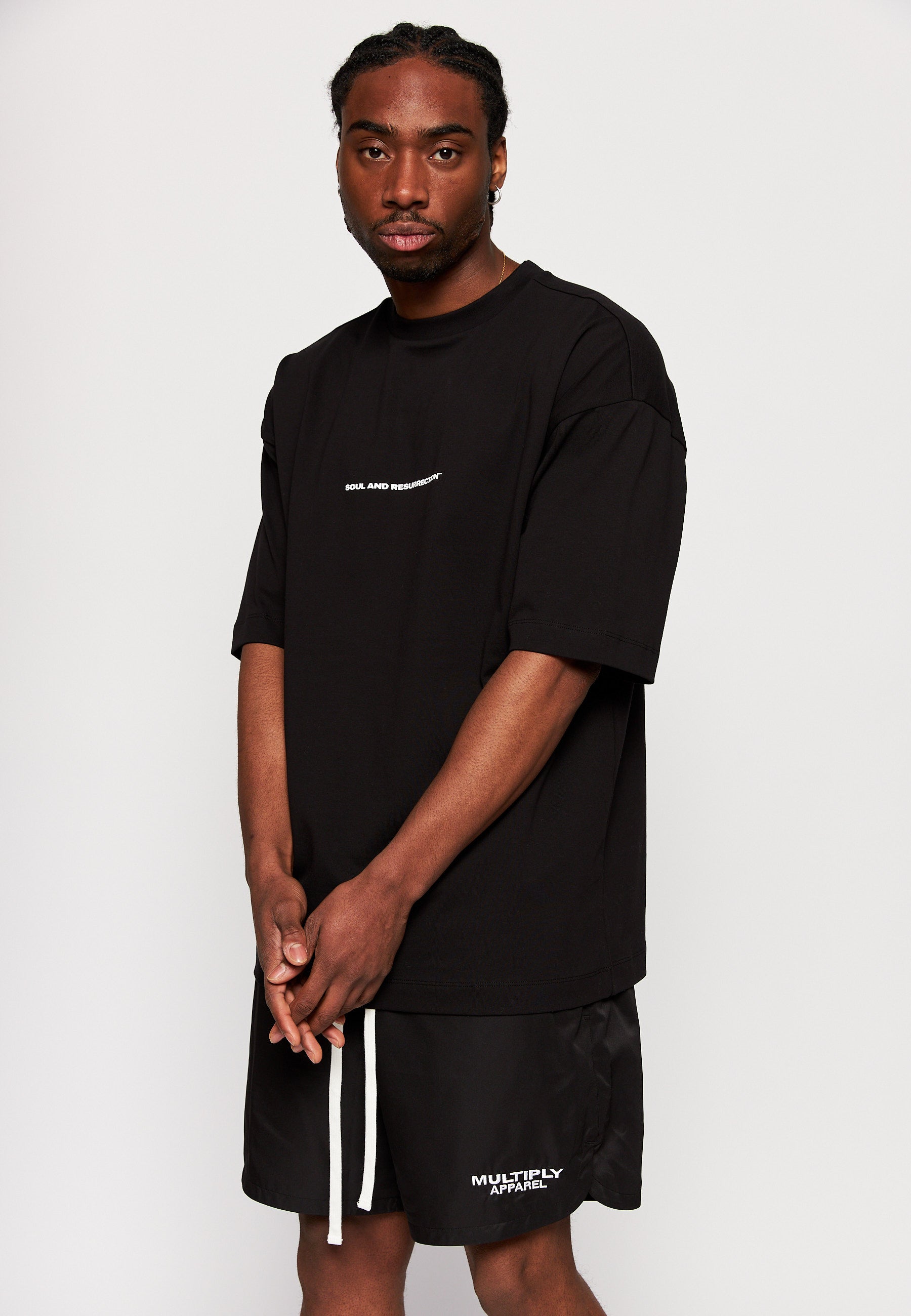 Multiply Apparel Oversize T-Shirt BUTTERFLY Black – weitere Ansicht 5