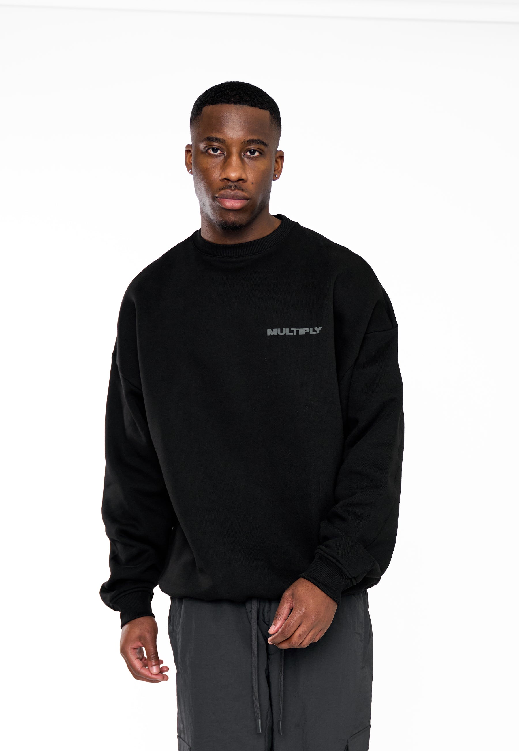 Multiply Apparel Oversize Sweatshirt MULTIPLY 2 Black – weitere Ansicht 3