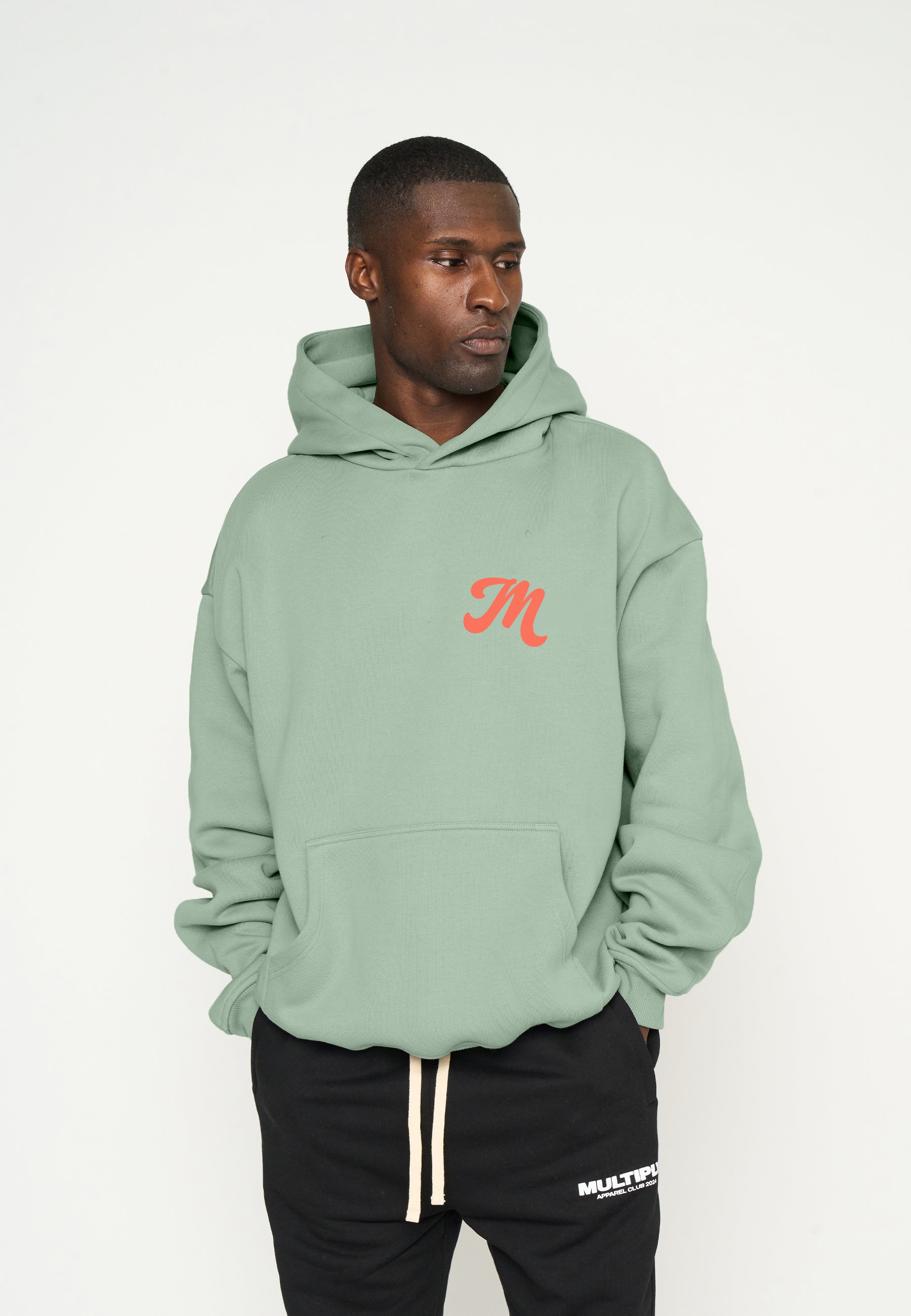 Multiply Apparel Oversize Hoodie M FLORAL Liiy Pad Soda Washed – weitere Ansicht 4