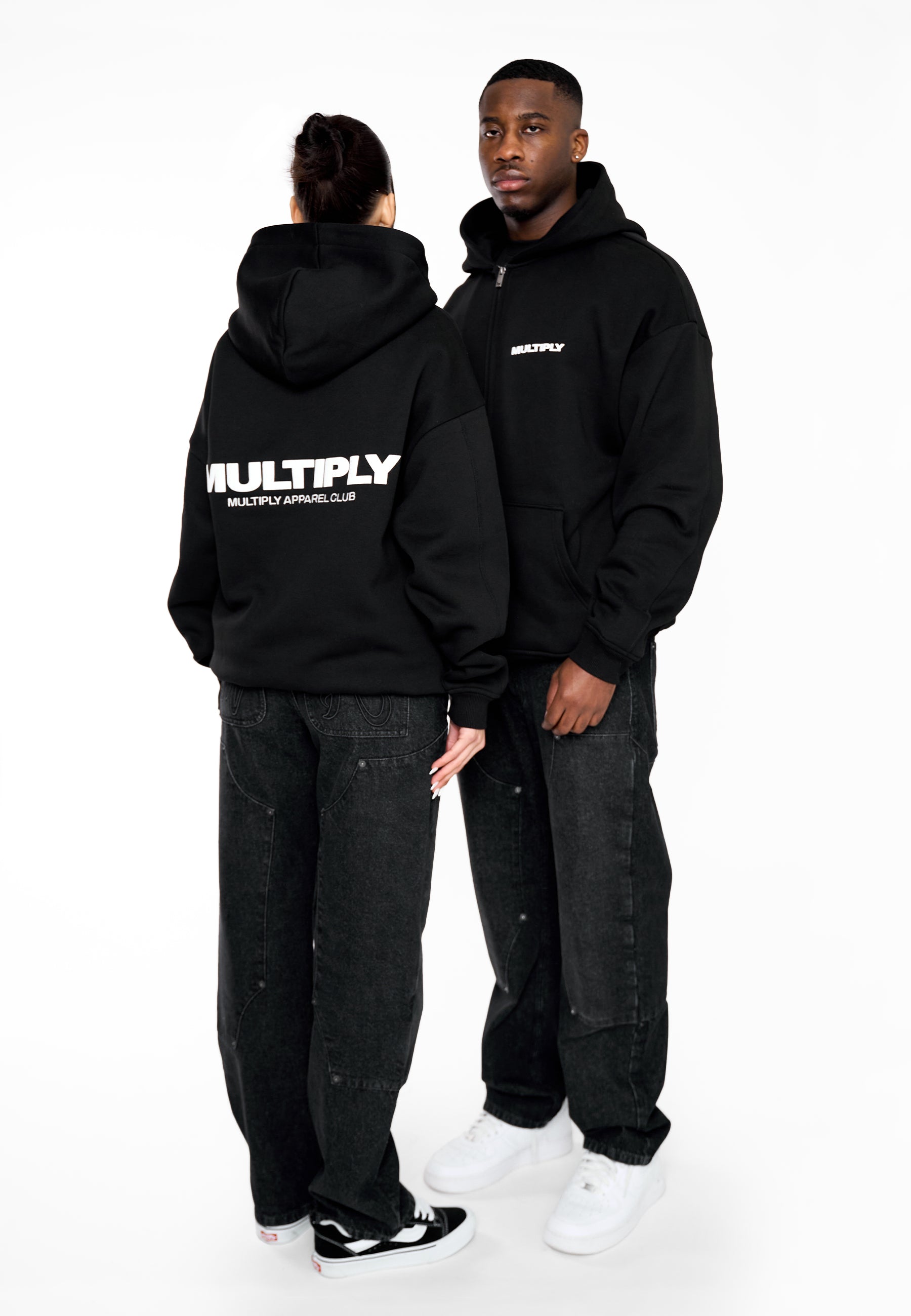 Multiply Apparel Oversize Zip Hoodie MULTIPLY Black – weitere Ansicht 5