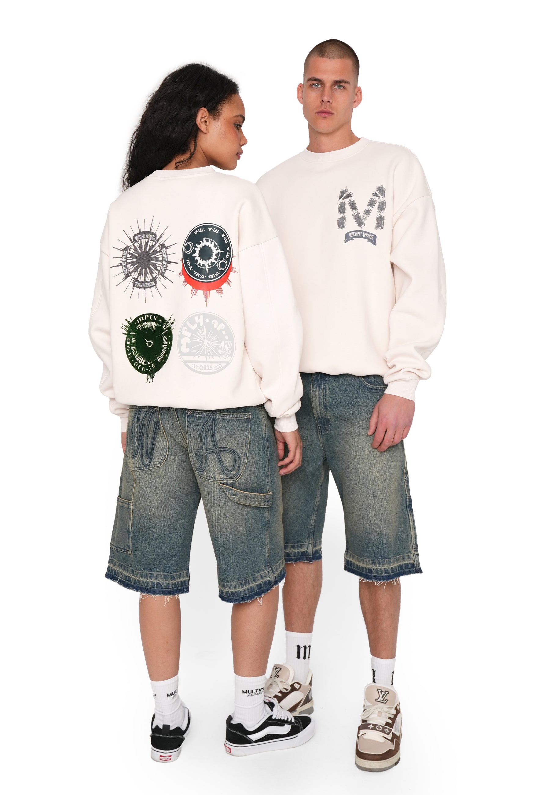 Multiply Apparel Oversize Sweatshirt ASSORTMENT White Sand – weitere Ansicht 3