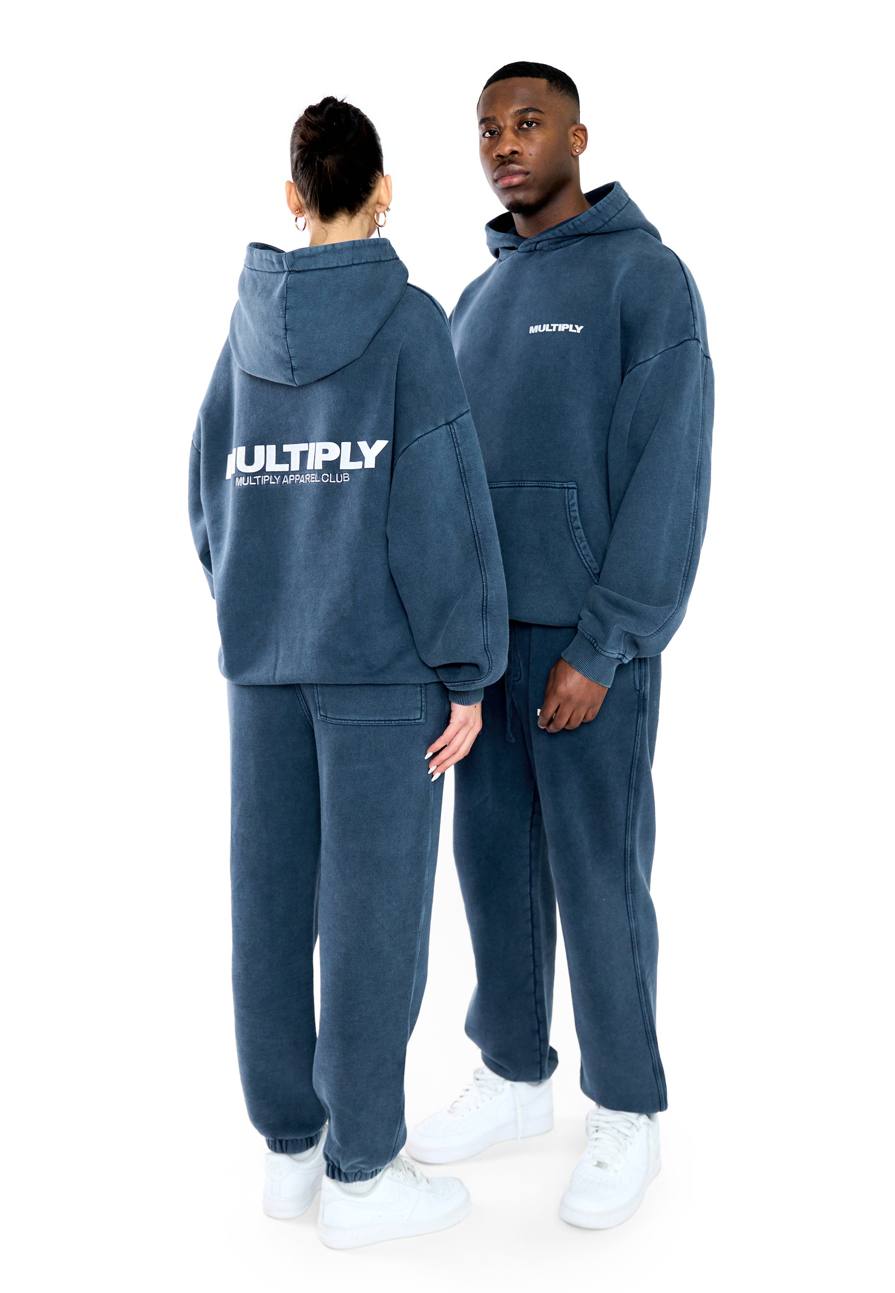 Multiply Apparel Jogger MULTIPLY Pageant Blue Washed – weitere Ansicht 2
