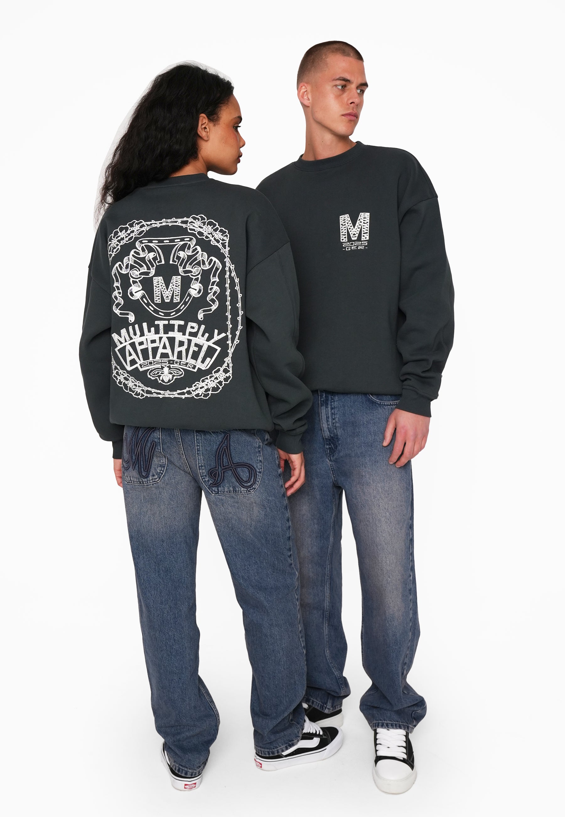 Multiply Apparel Oversize Sweatshirt FRAMED Forest River – weitere Ansicht 6