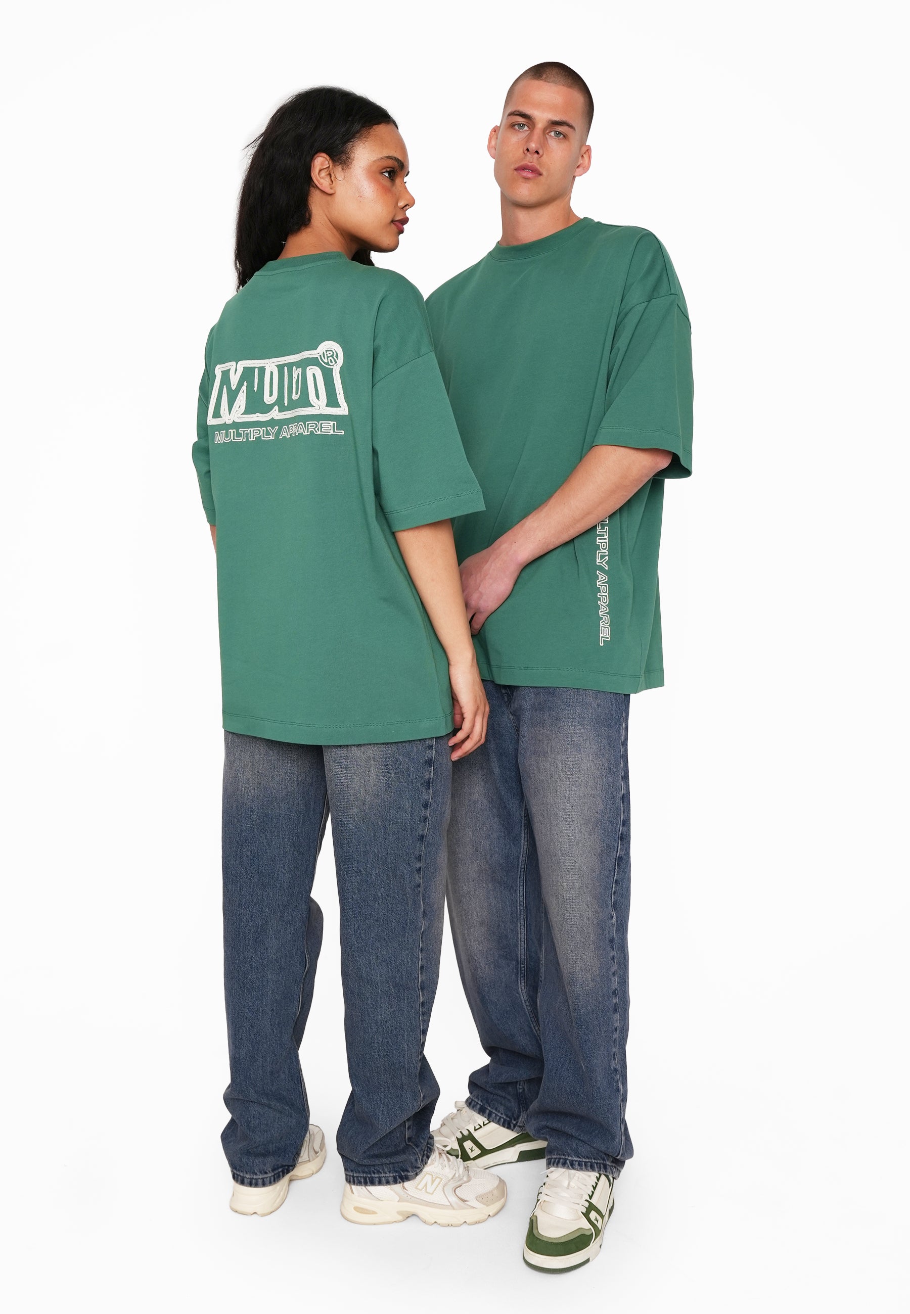 Oversize T-Shirt EDGE Smoke Pine