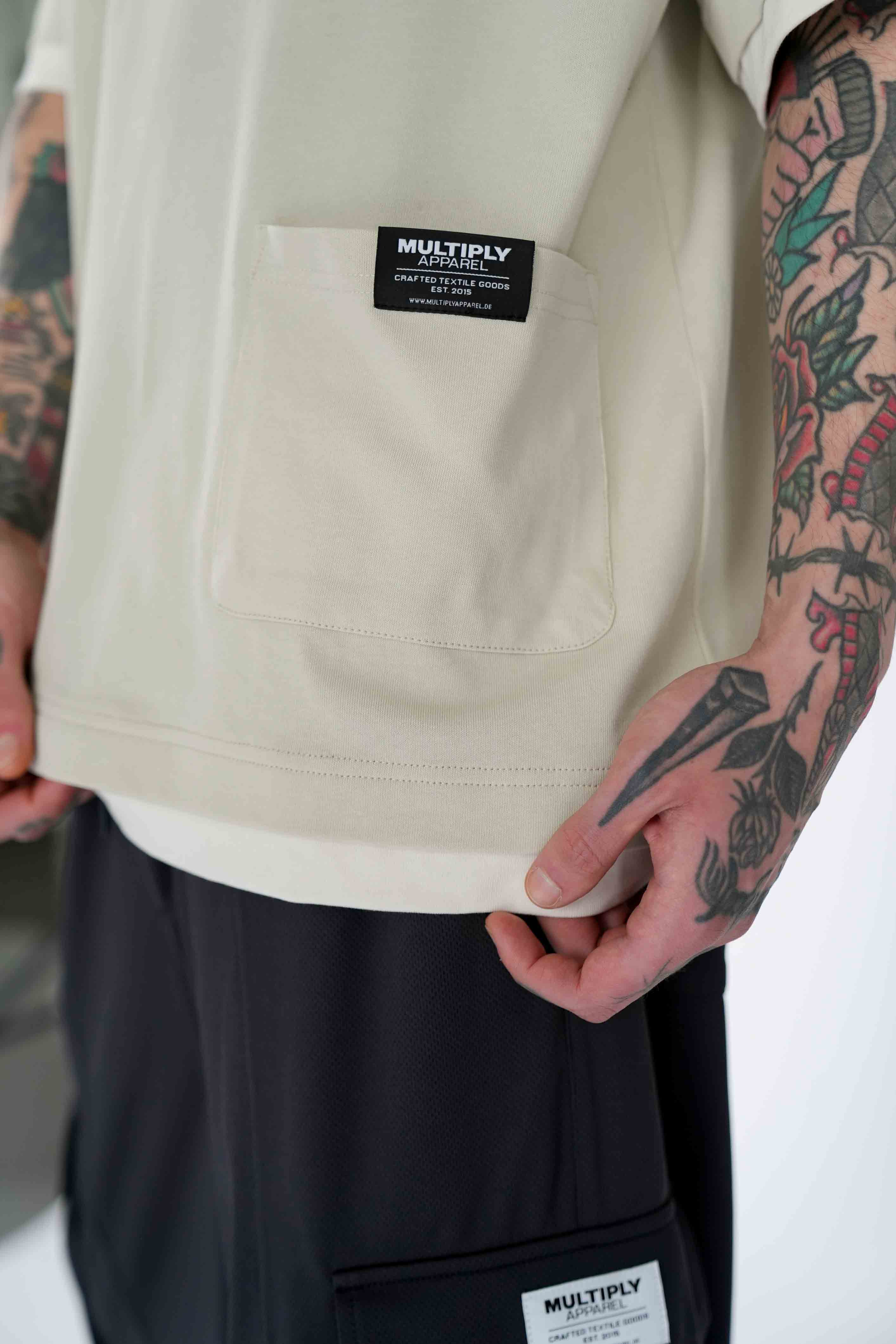 Multiply Apparel Oversize Double T-Shirt UTILITY Pelican – weitere Ansicht 5