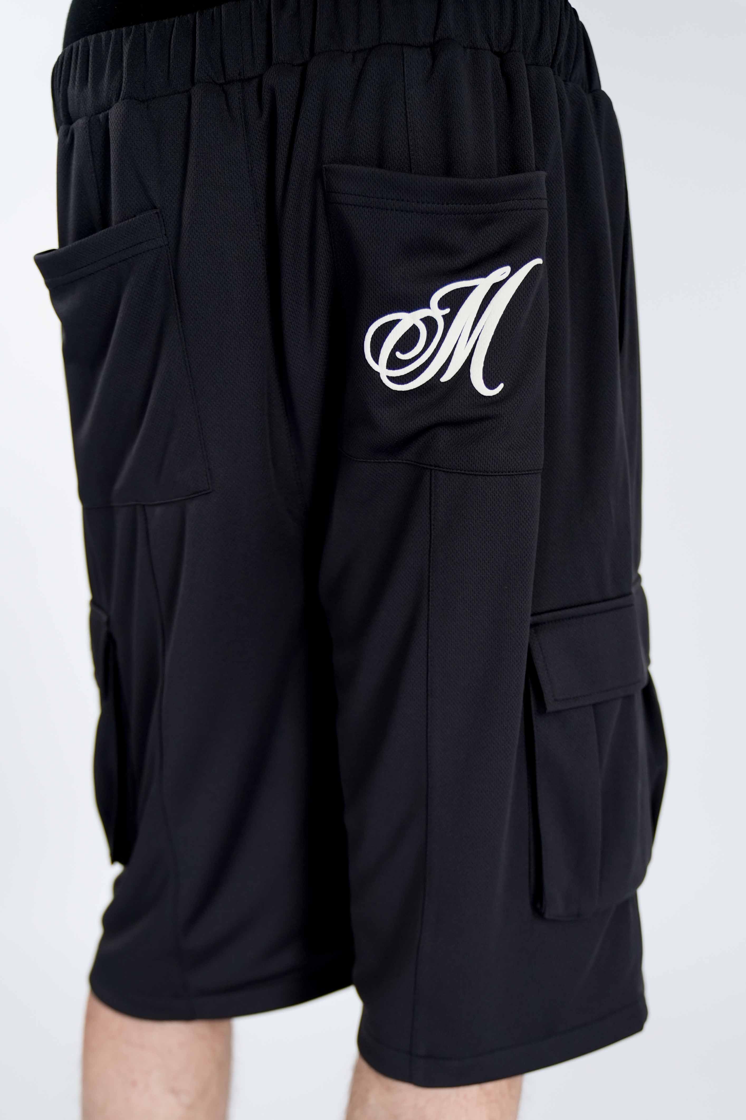 Multiply Apparel Oversize Utility Shorts GRID Black Soda – weitere Ansicht 4