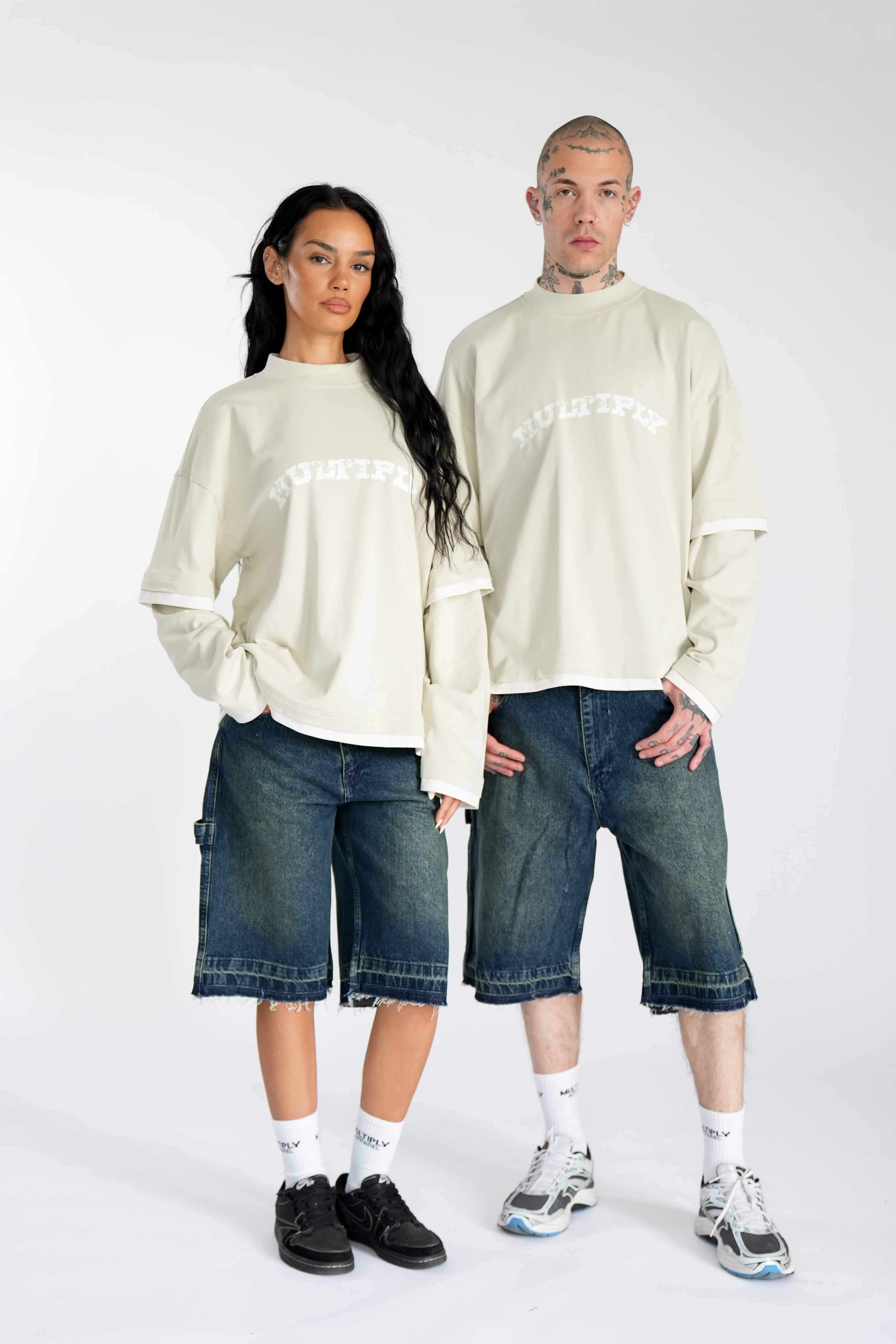 Oversize Double Longsleeve WESTERN Pelican