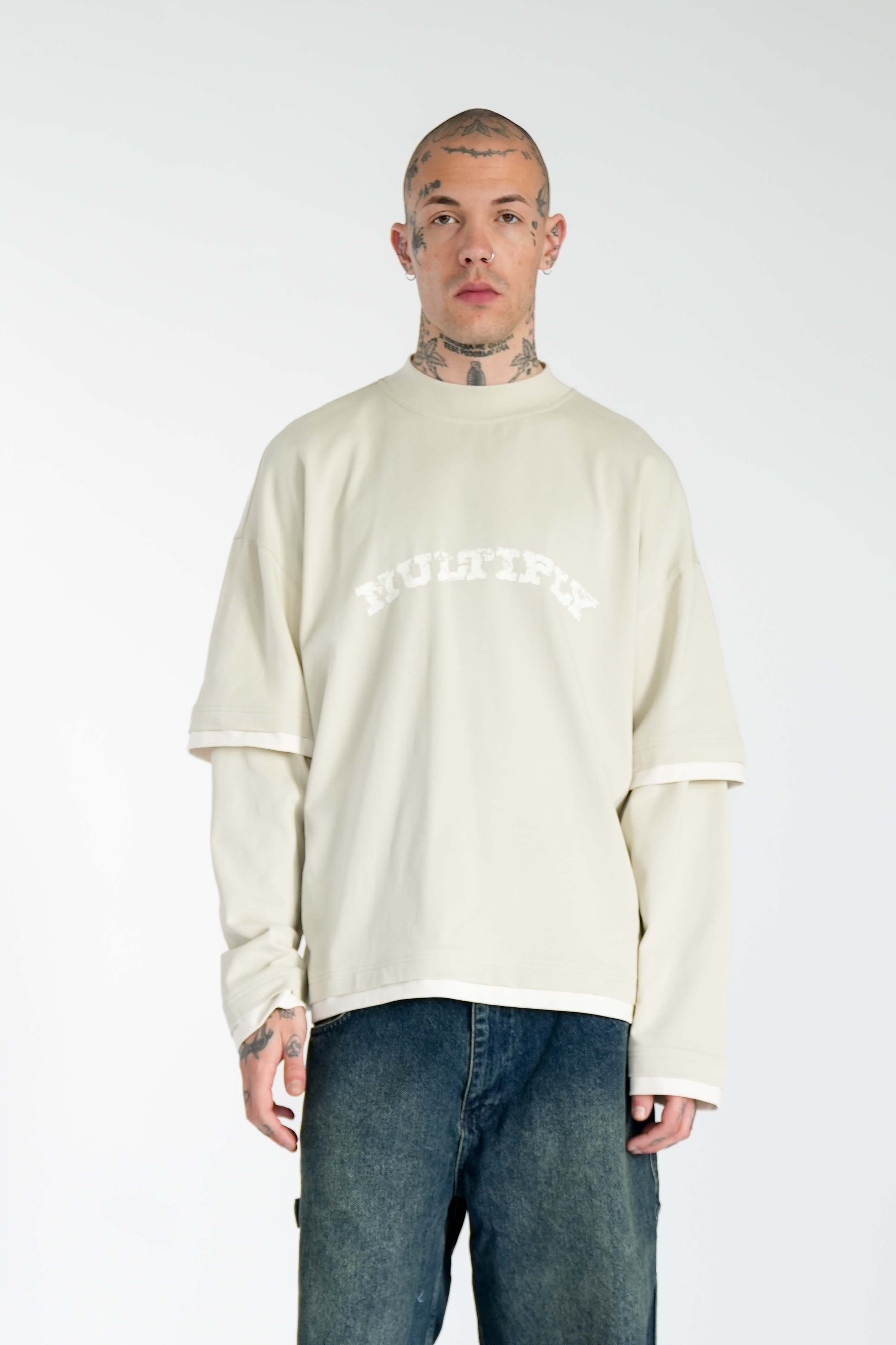 Oversize Double Longsleeve WESTERN Pelican