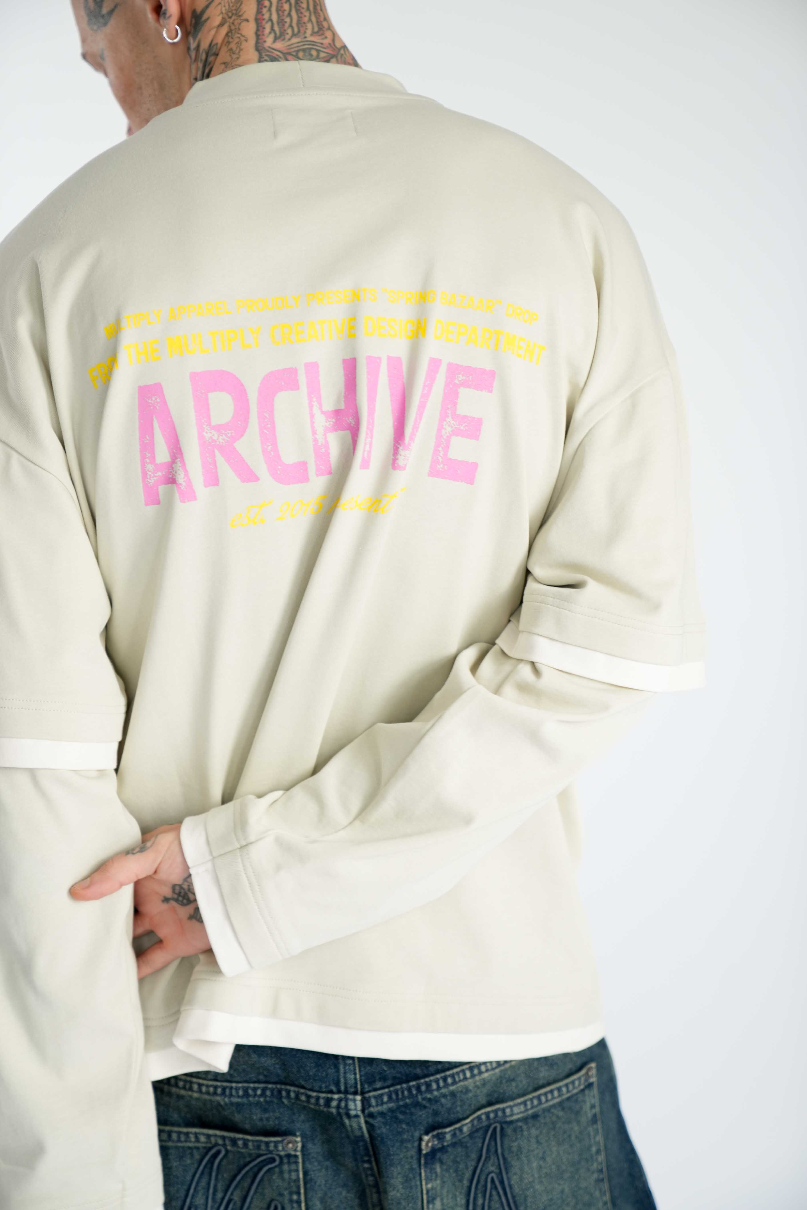 Oversize Double Longsleeve WESTERN Pelican