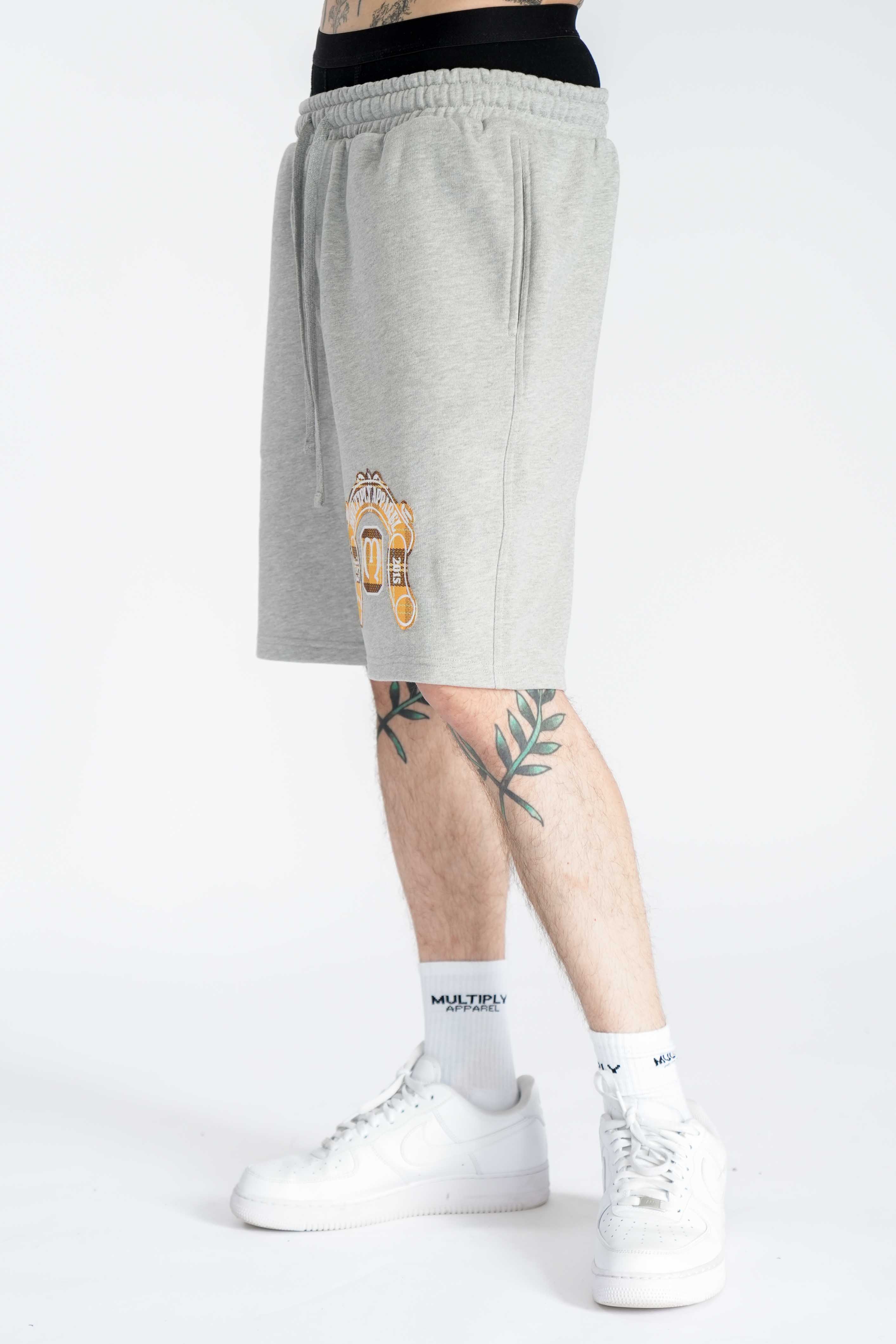 Multiply Apparel Shorts COAT OF ARMS Grey Melange – weitere Ansicht 4