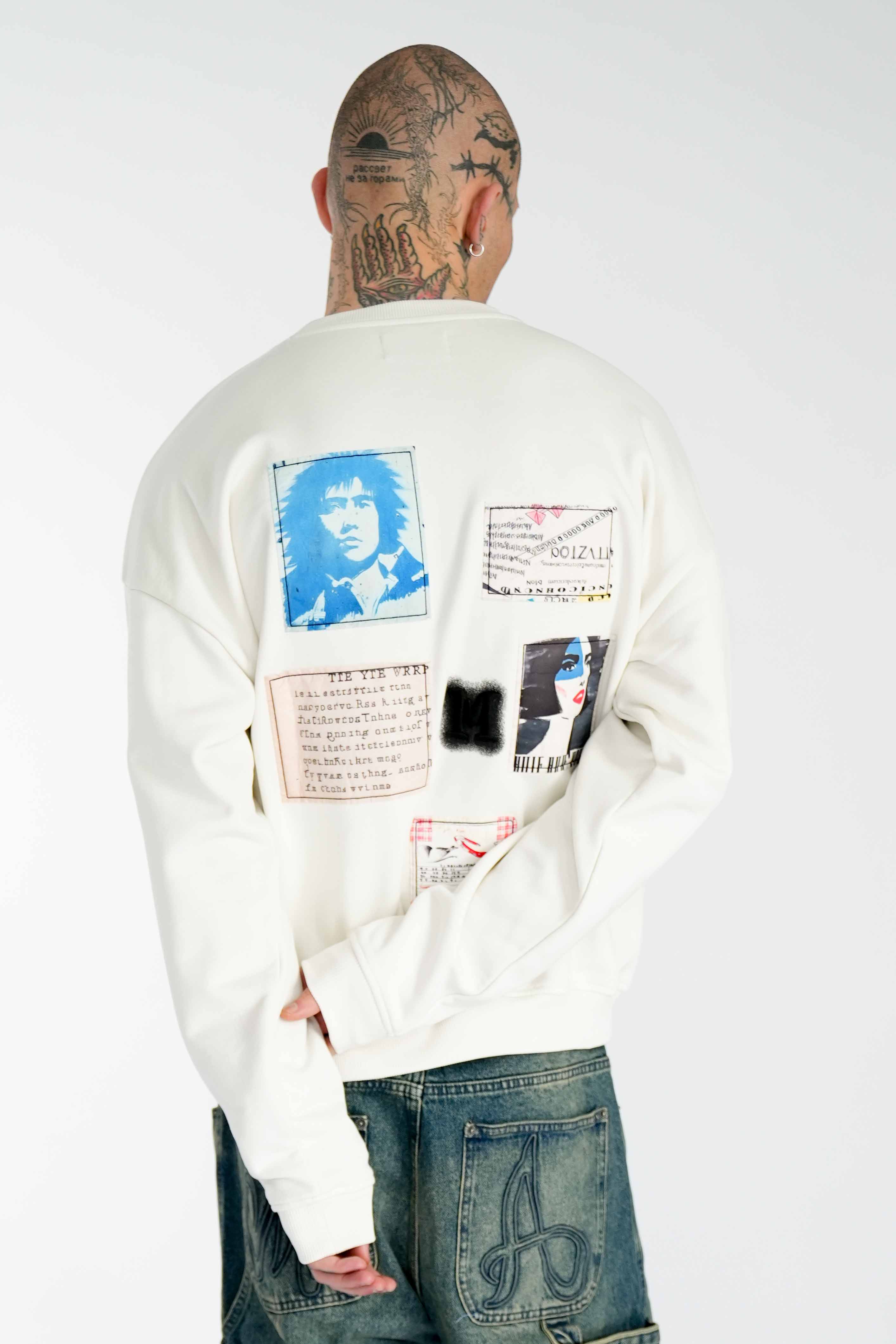 Oversize Sweatshirt MOSAIC Vasporous Gray