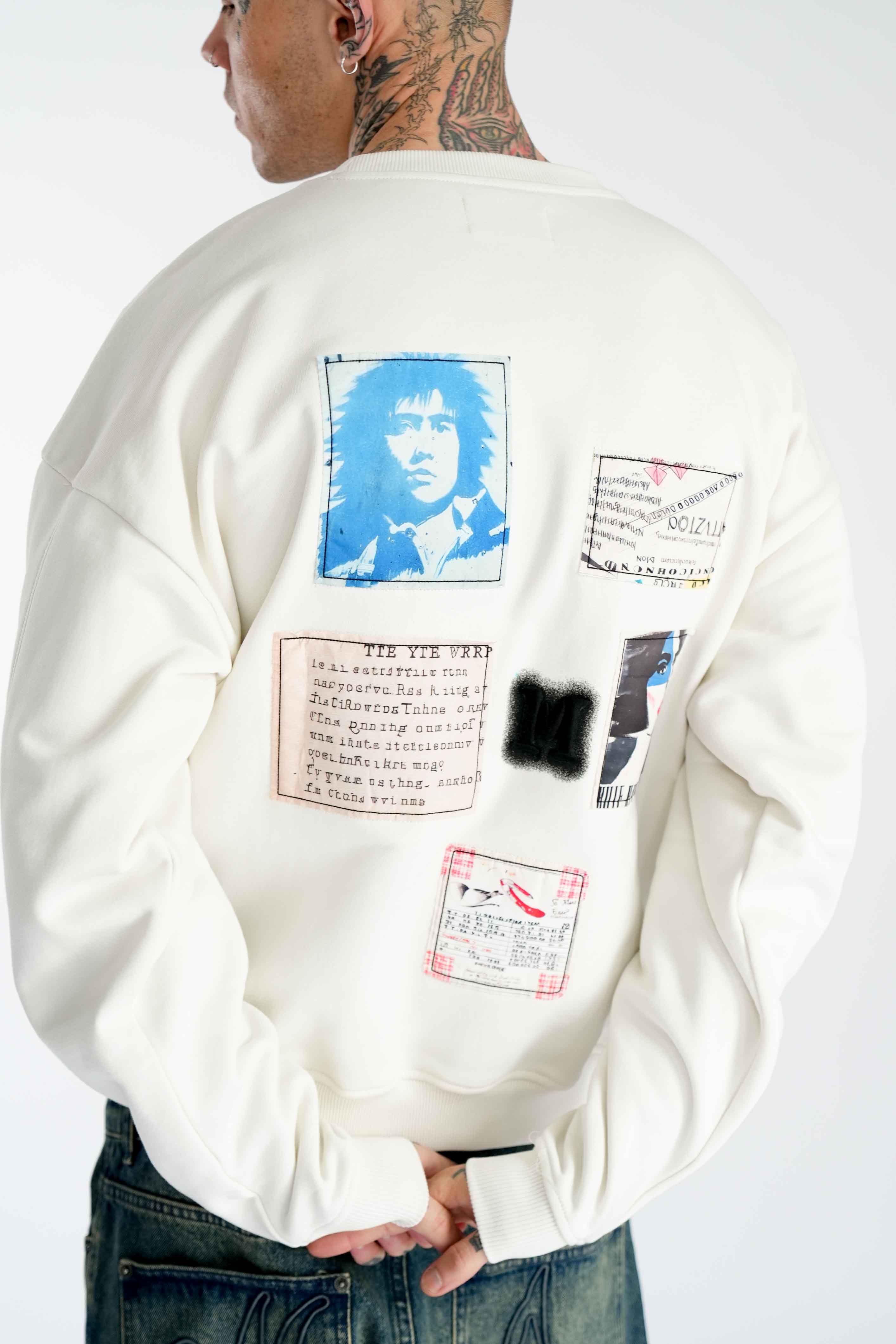 Oversize Sweatshirt MOSAIC Vasporous Gray