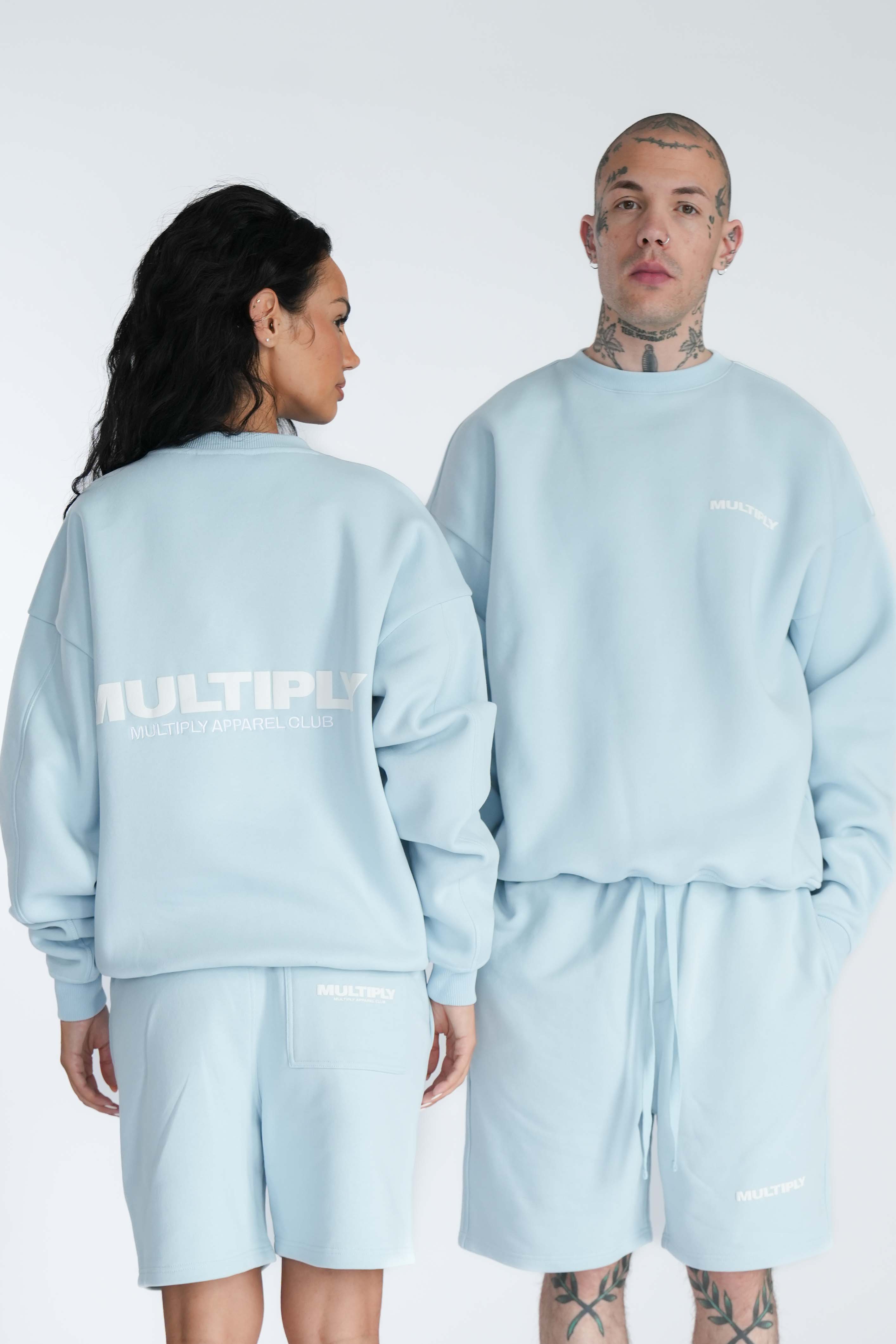 Oversize Sweatshirt MULTIPLY Baby Blue
