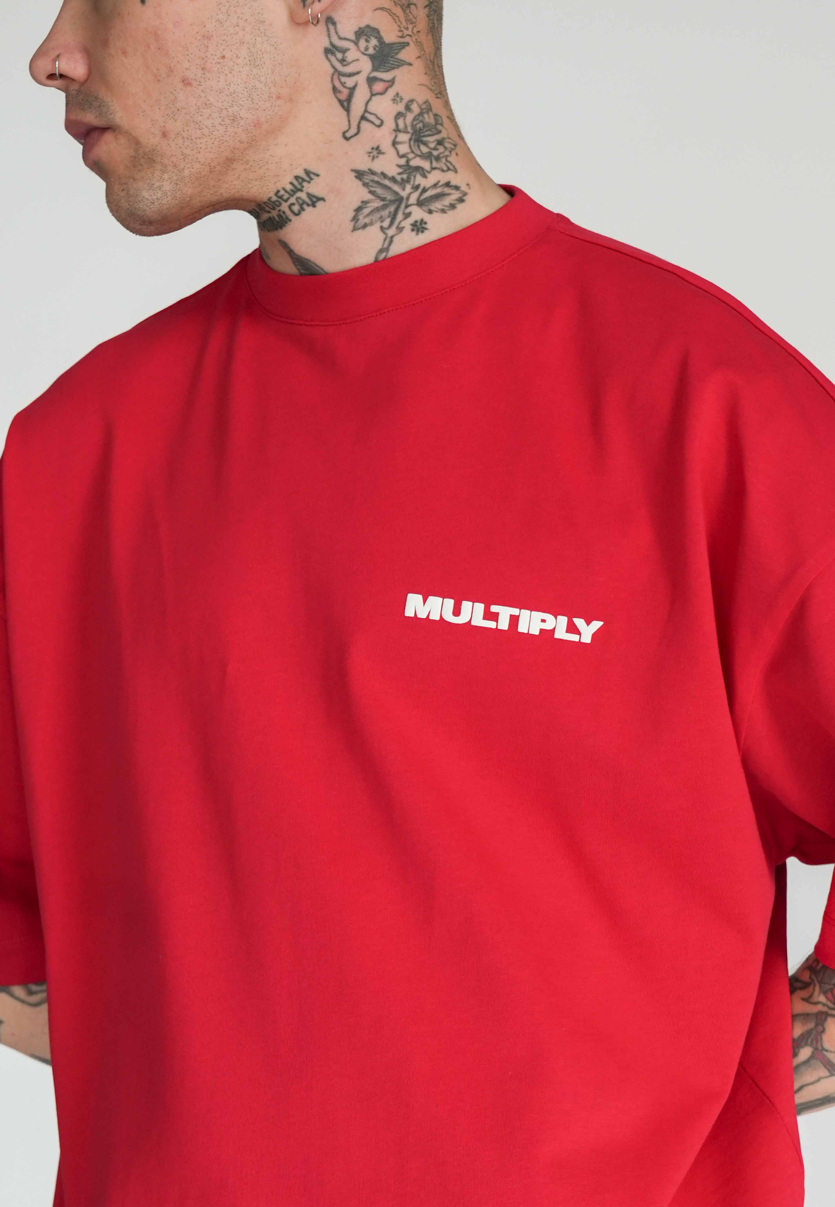 Oversize T-Shirt MULTIPLY True Red