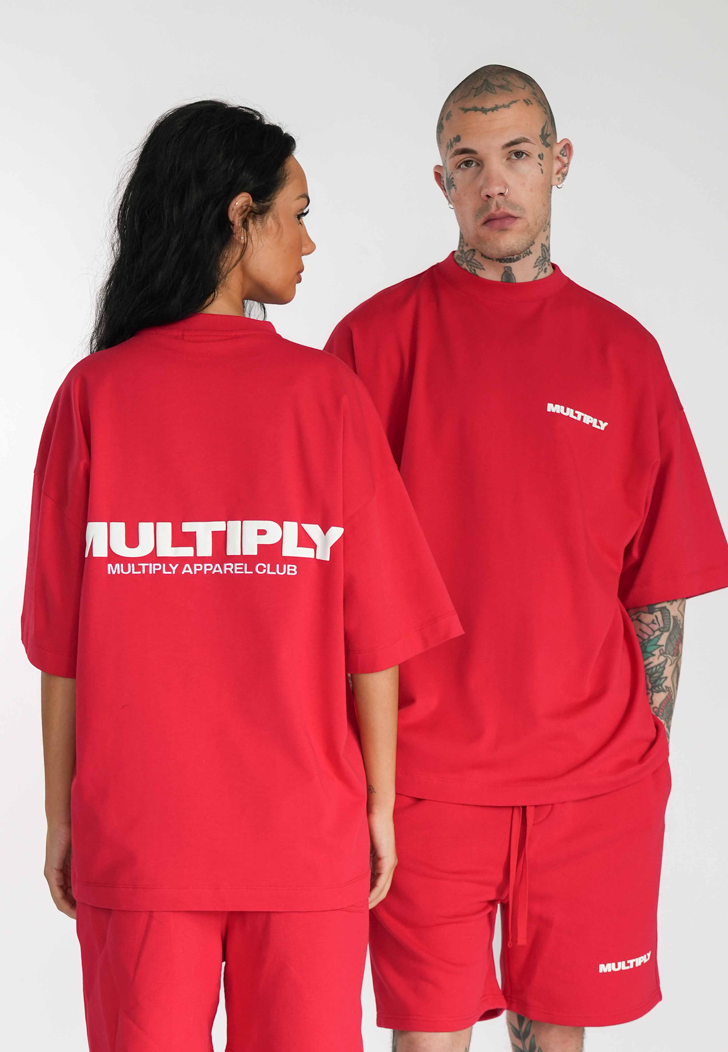 Oversize T-Shirt MULTIPLY True Red