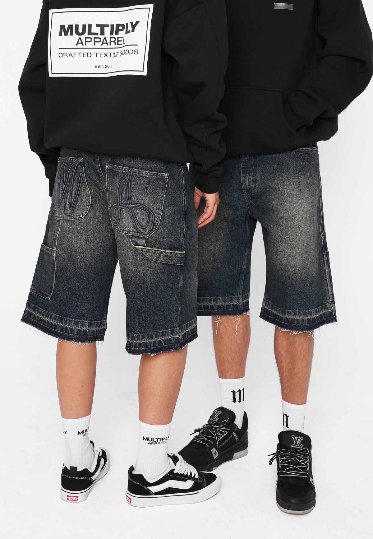 Baggy Denim JORTS Dark Vintage