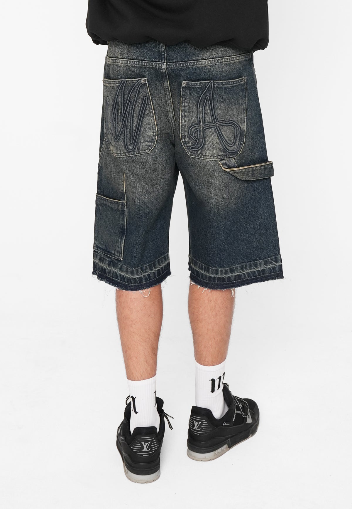 Baggy Denim JORTS Dark Vintage