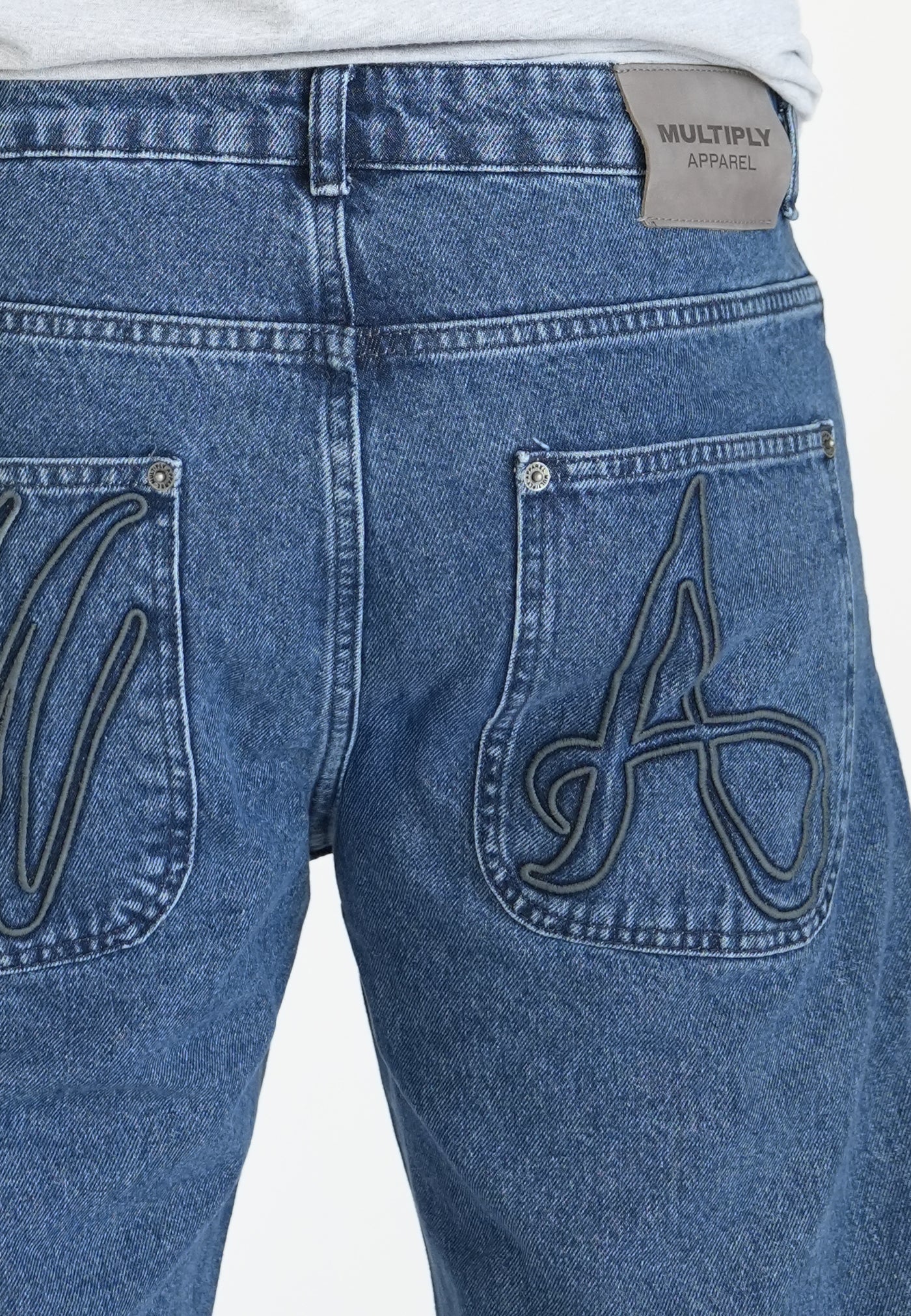 Multiply Apparel Wide Straight Jeans Slick Blue – weitere Ansicht 4