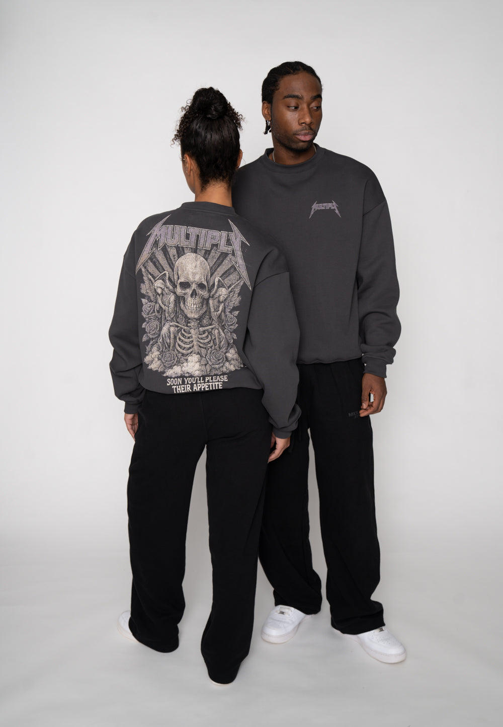 Multiply Apparel Oversize Sweatshirt X Black Soda Washed – weitere Ansicht 4