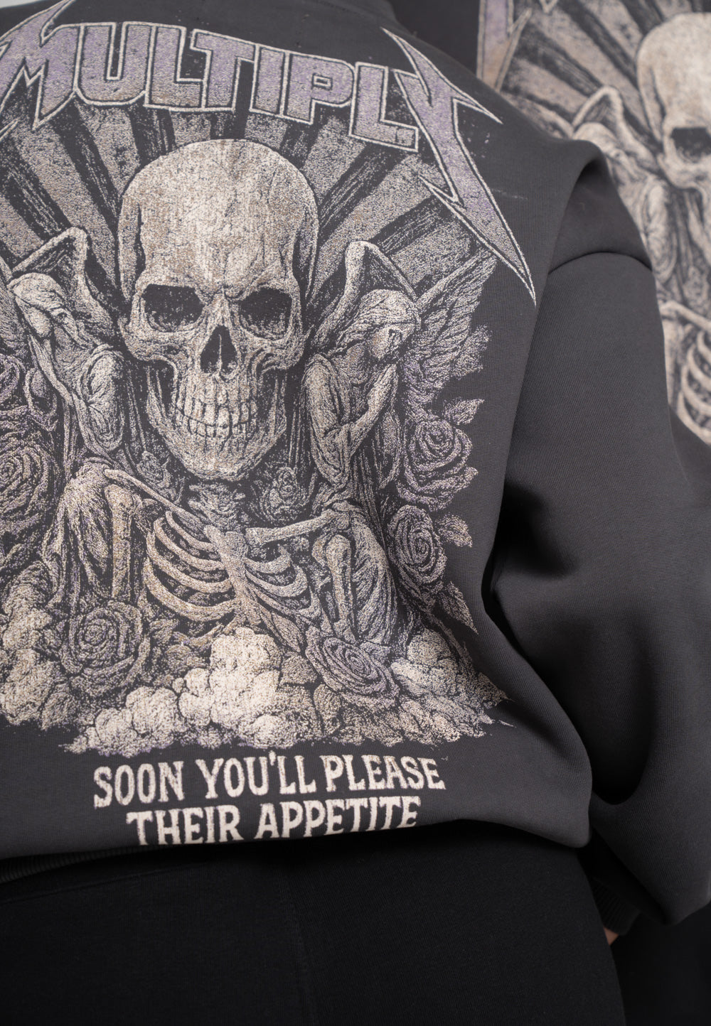 Multiply Apparel Oversize Sweatshirt X Black Soda Washed – weitere Ansicht 2