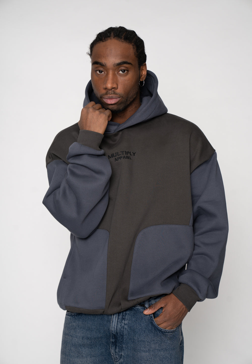 Multiply Apparel Oversize Hoodie BILLA Ombre Blue – weitere Ansicht 7