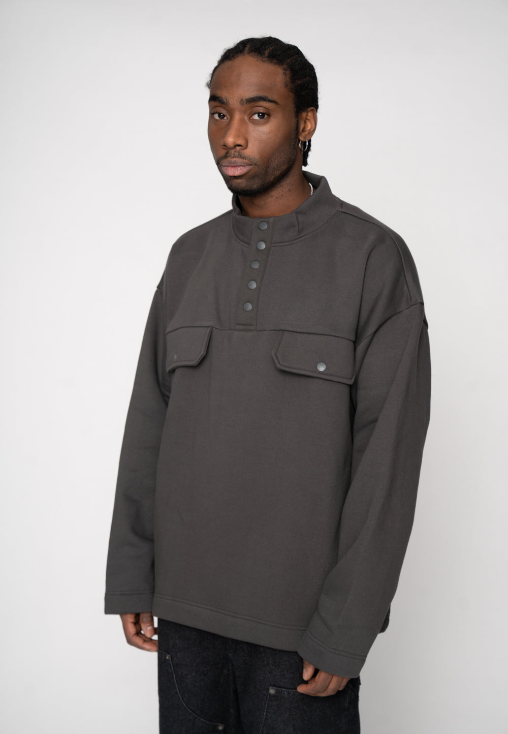 Multiply Apparel Oversize Sweater EASE Phantom Washed – weitere Ansicht 7