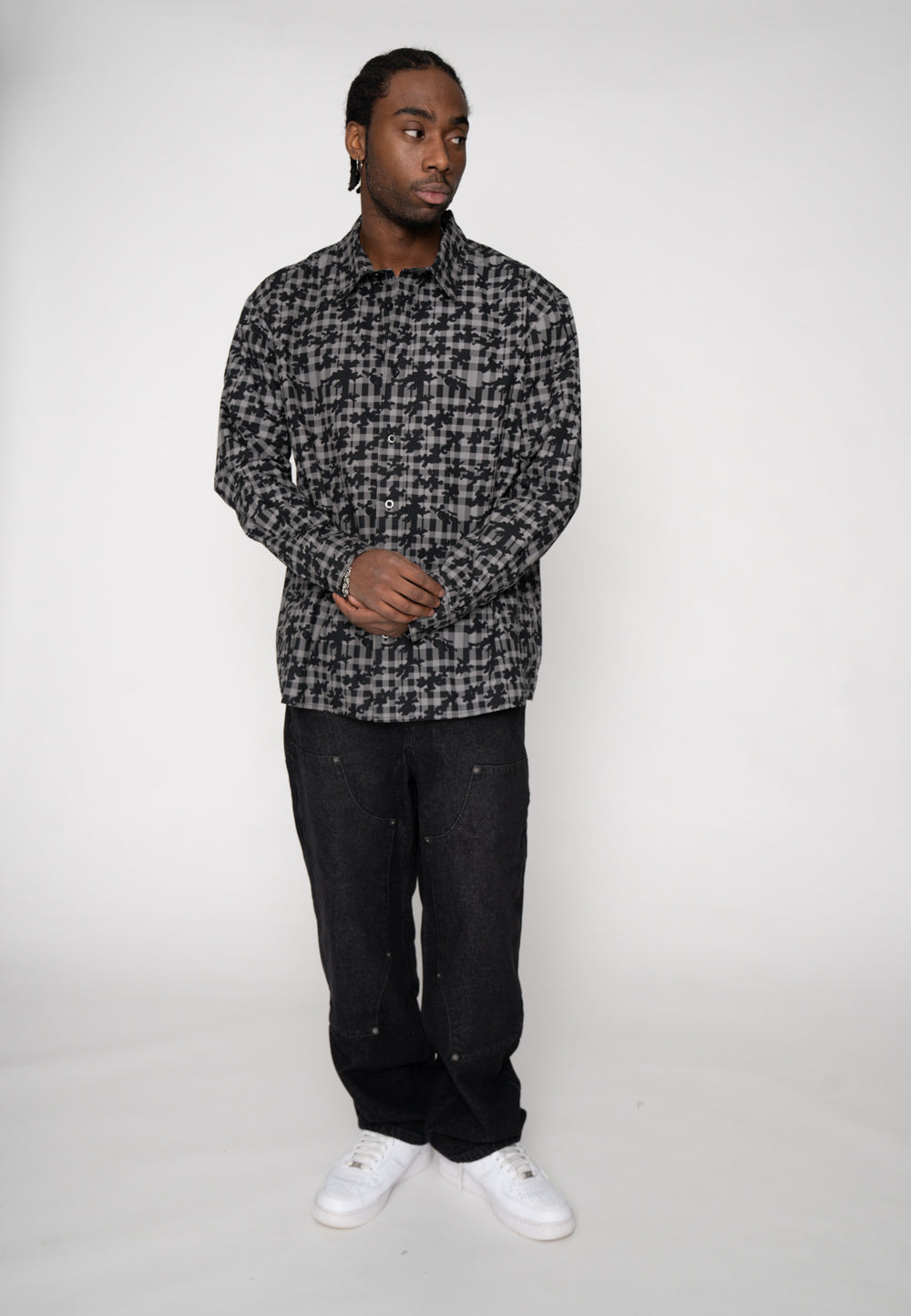 Multiply Apparel Shirt LAMINOUS Black Soda Washed – weitere Ansicht 3