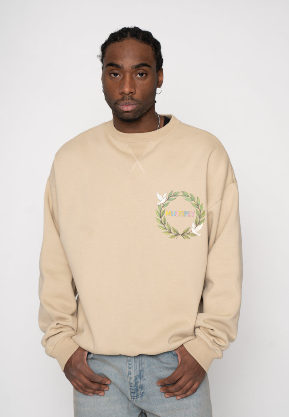 Oversized sweatshirt RIVIERA Fields of Rye