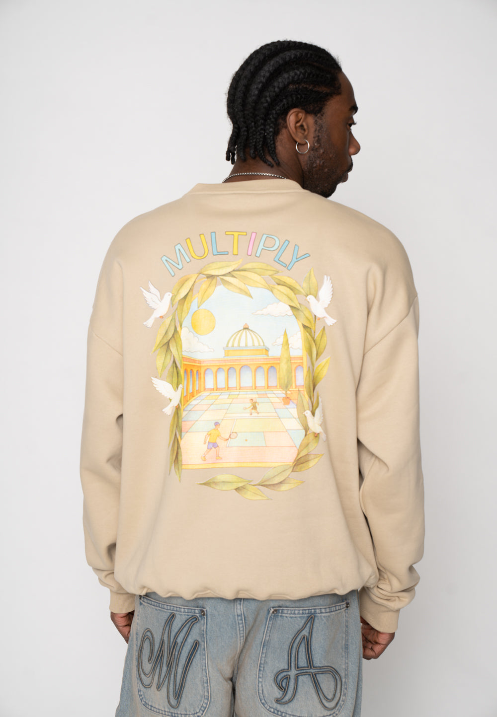 Oversized sweatshirt RIVIERA Fields of Rye