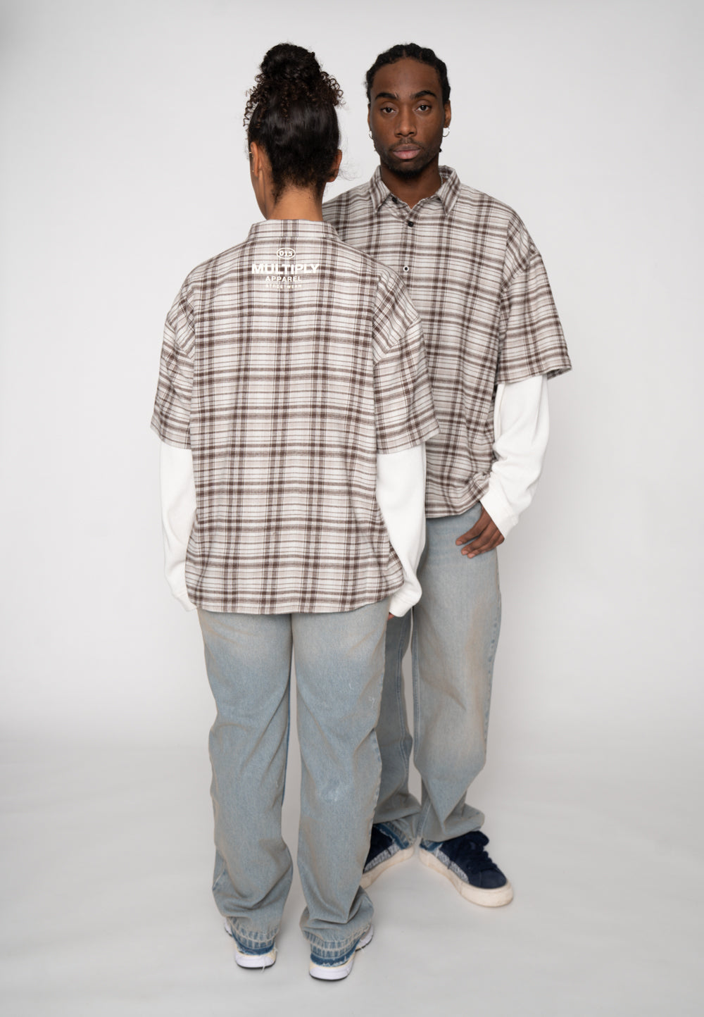 Multiply Apparel Oversize Double Longsleeve BANDING Glacier Gray – weitere Ansicht 5