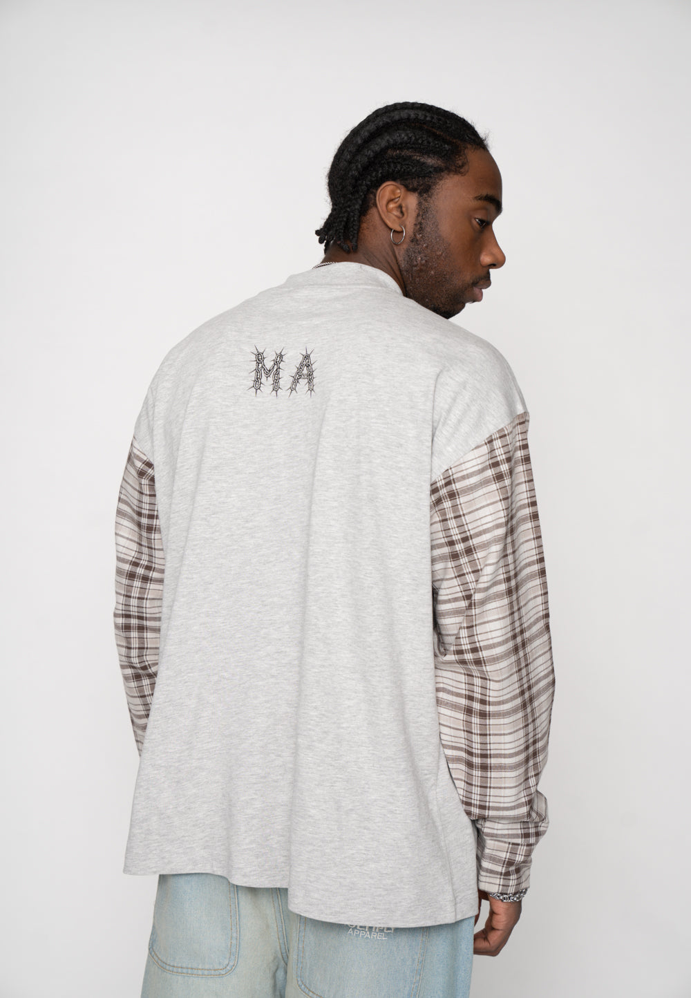 Oversize longsleeve SHACKLE Gray Melange