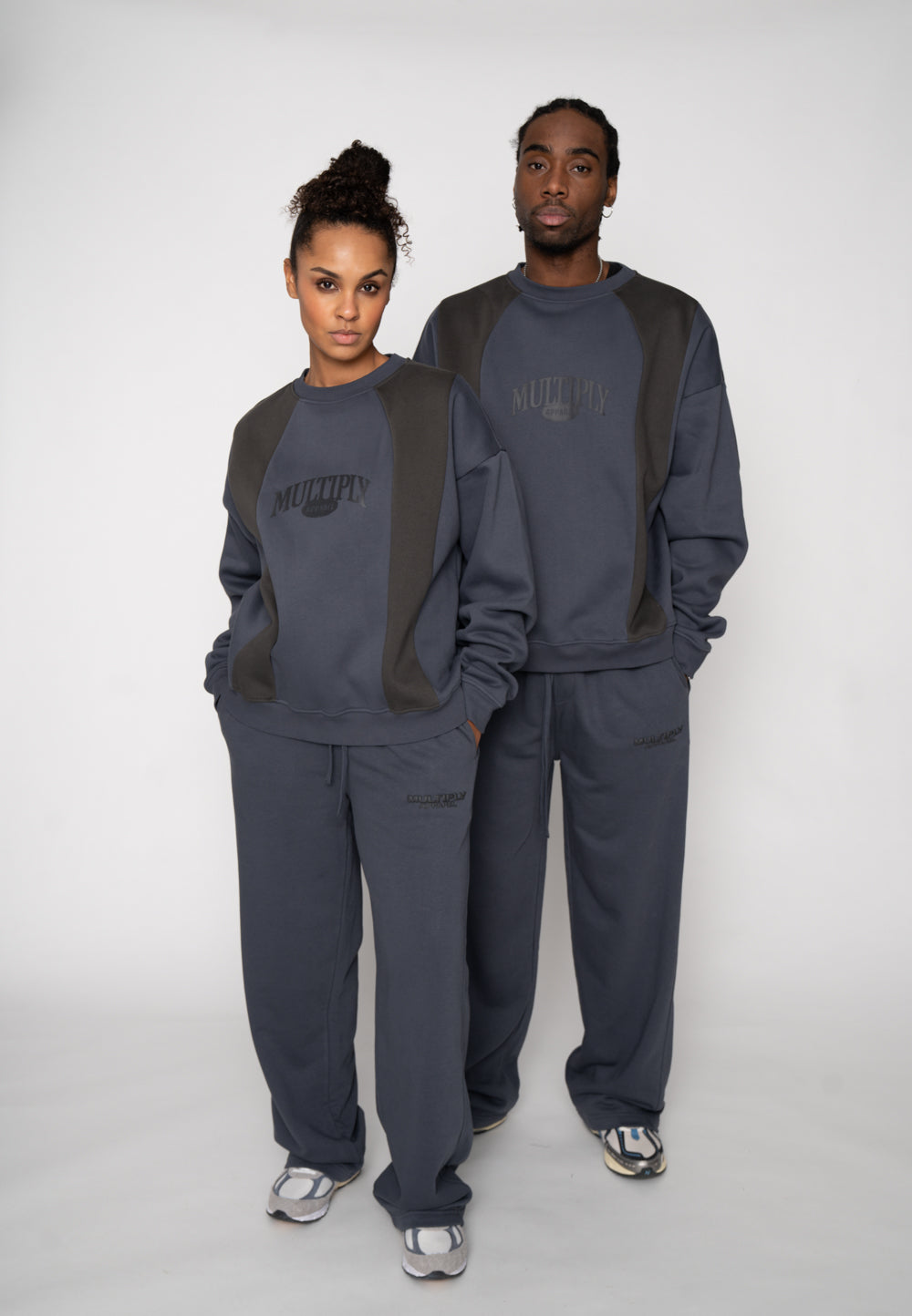 Multiply Apparel Oversize Sweatshirt HOMING Ombre Blue – weitere Ansicht 3