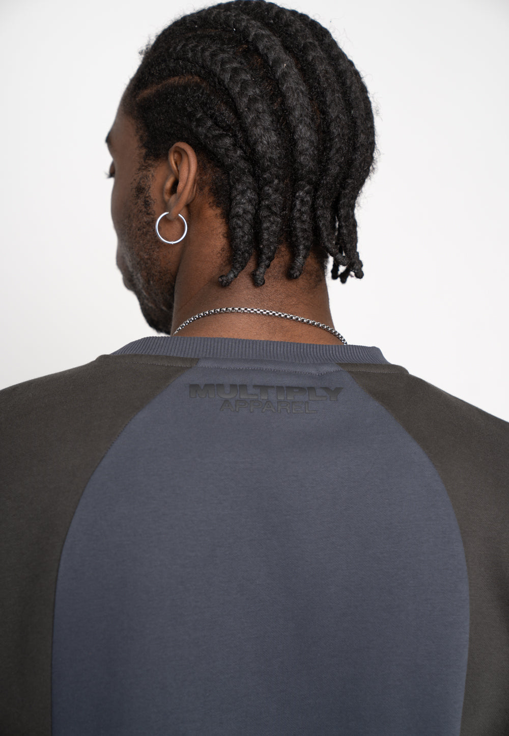 Multiply Apparel Oversize Sweatshirt HOMING Ombre Blue – weitere Ansicht 8
