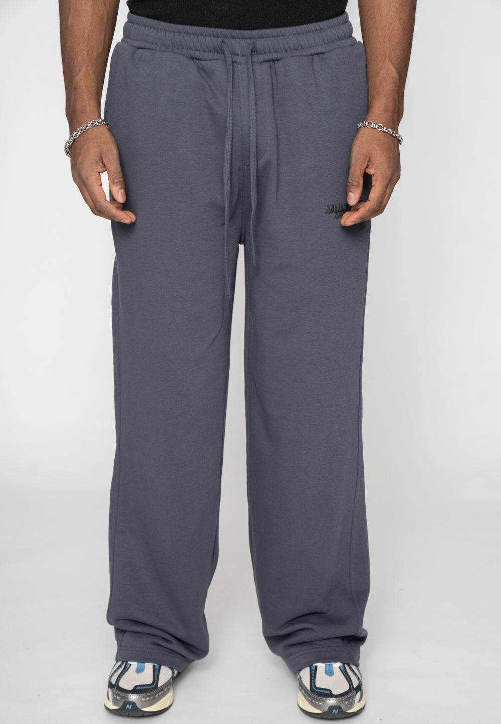 Multiply Apparel Oversize Jogger CLASSICO Ombre Blue – Frontalansicht