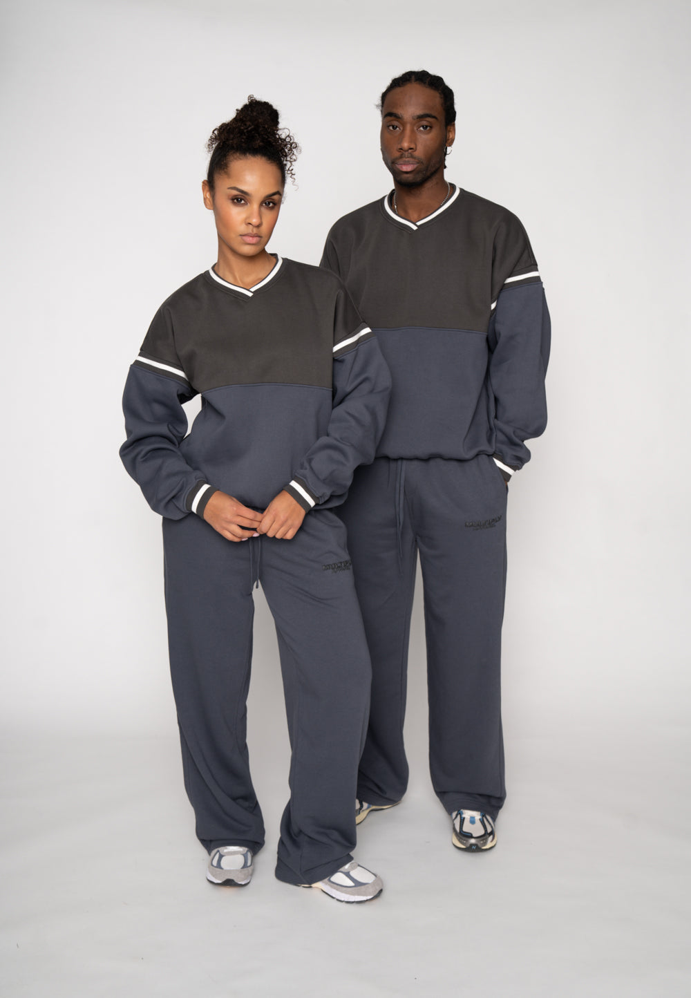 Multiply Apparel Oversize Sweatshirt BANDED Ombre Blue – weitere Ansicht 3