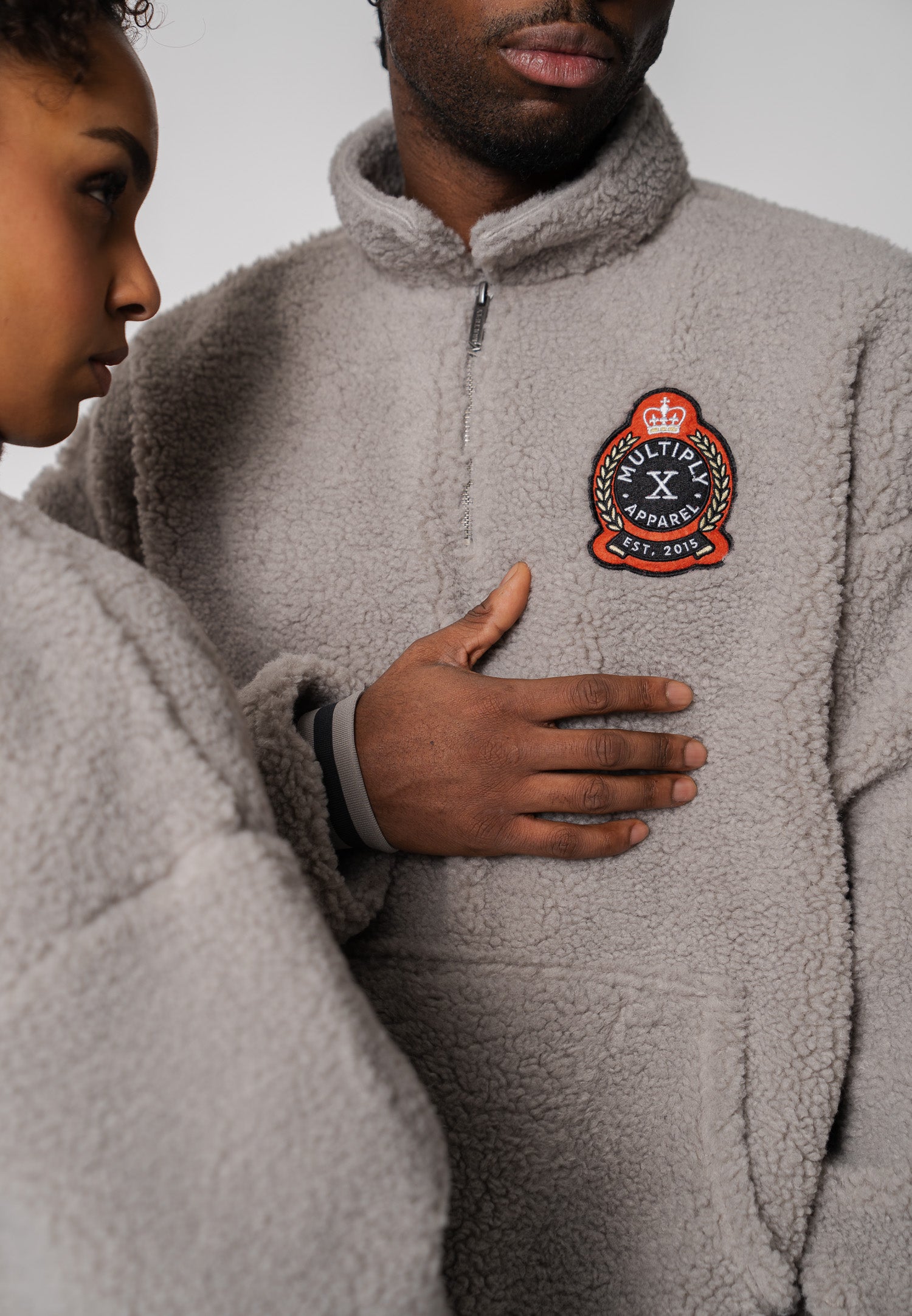 Multiply Apparel Sweater Sherpa EPOCH Opal Grey – weitere Ansicht 5