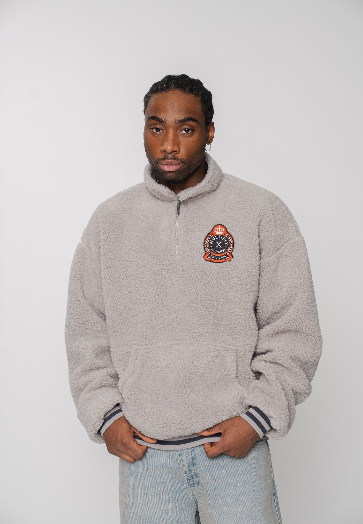Multiply Apparel Sweater Sherpa EPOCH Opal Grey – weitere Ansicht 6