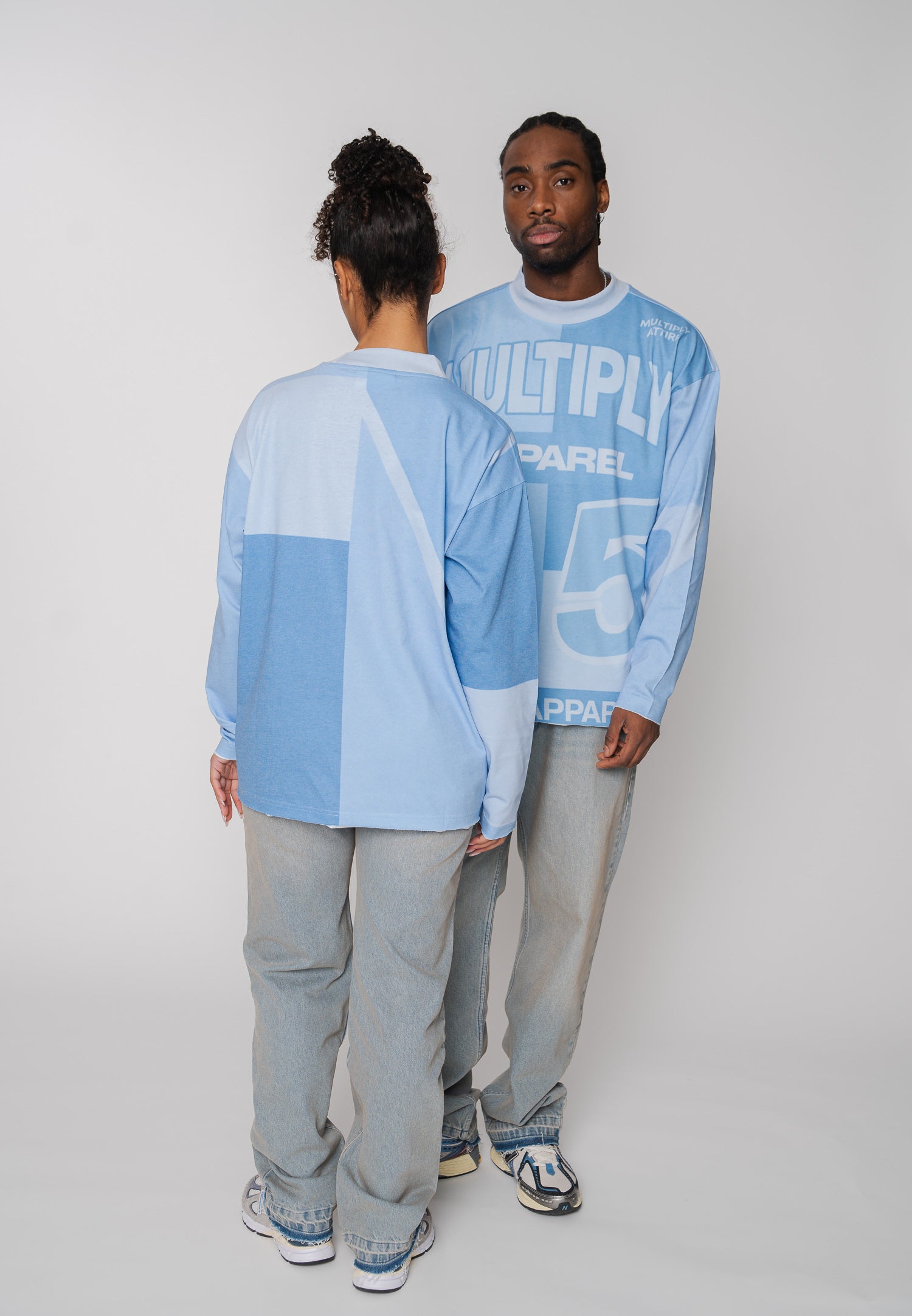 Multiply Apparel Oversize Longsleeve QUAD Tradewinds – weitere Ansicht 4