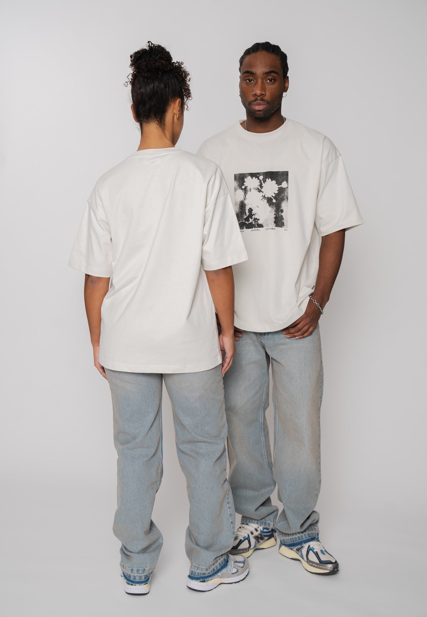 Multiply Apparel T-Shirt BOTANIC Vasporous Gray – weitere Ansicht 3