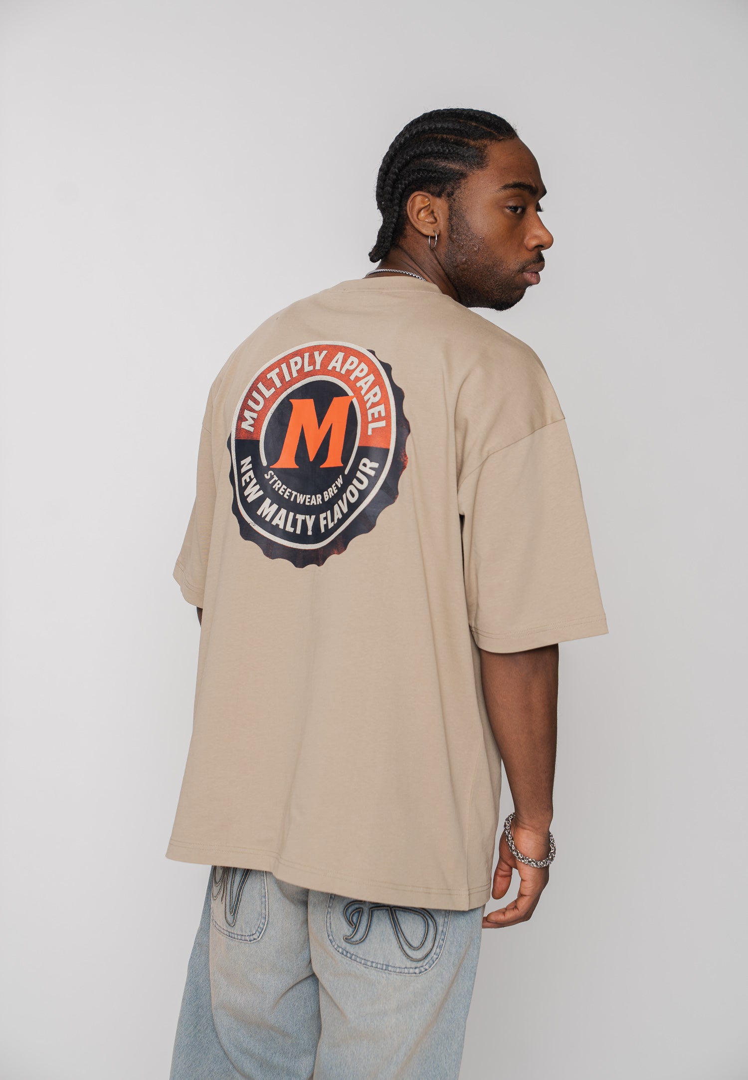 Multiply Apparel Oversize T-Shirt MALT Weathered Teak – weitere Ansicht 5