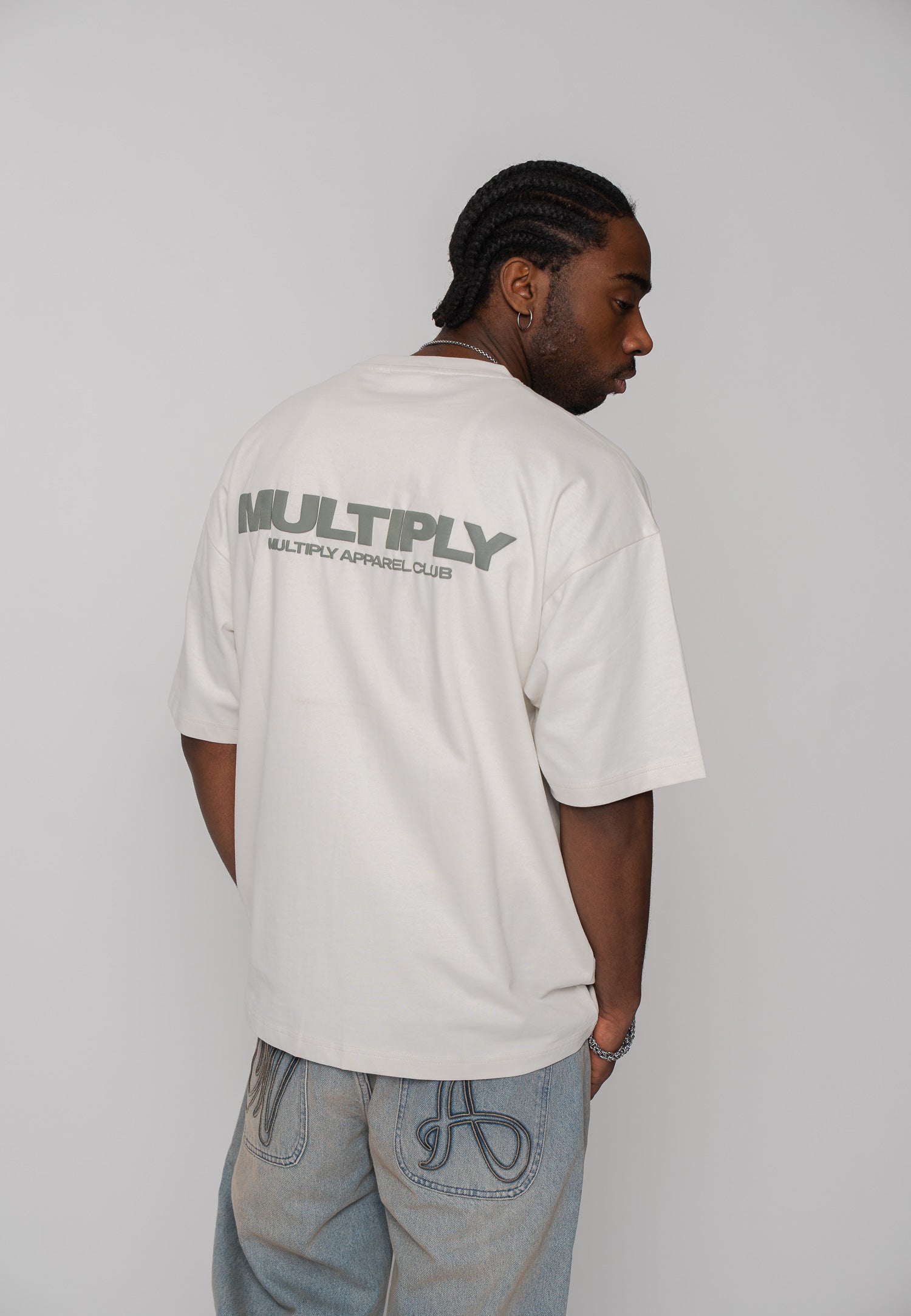 Oversize T-shirt MULTIPLY Vasporous Gray